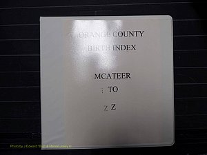 Orange Co, NC, Birth Index, M-Z (100).JPG