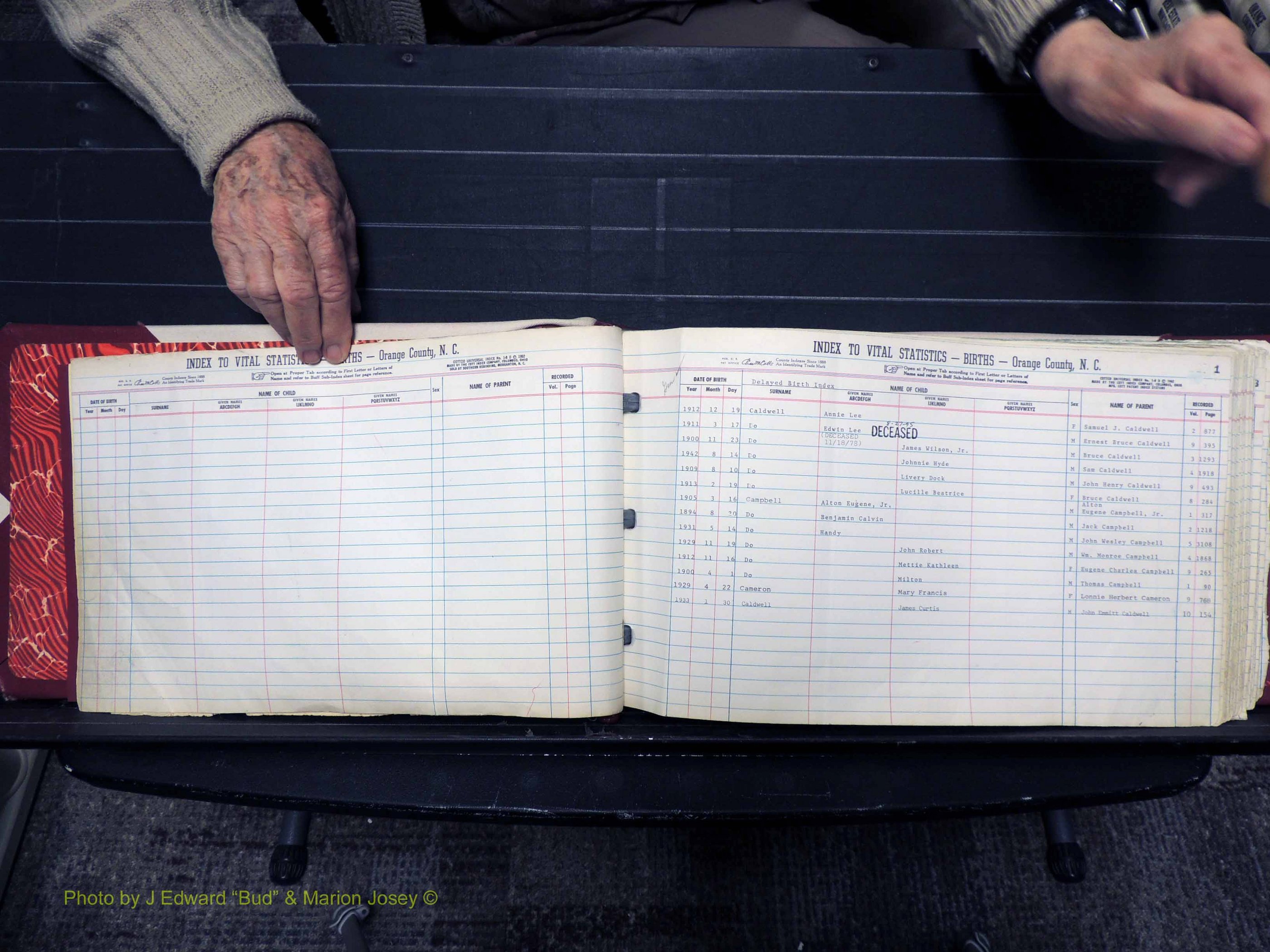 Orange Co, NC, Births, C-D, 1913-1978 (103).JPG