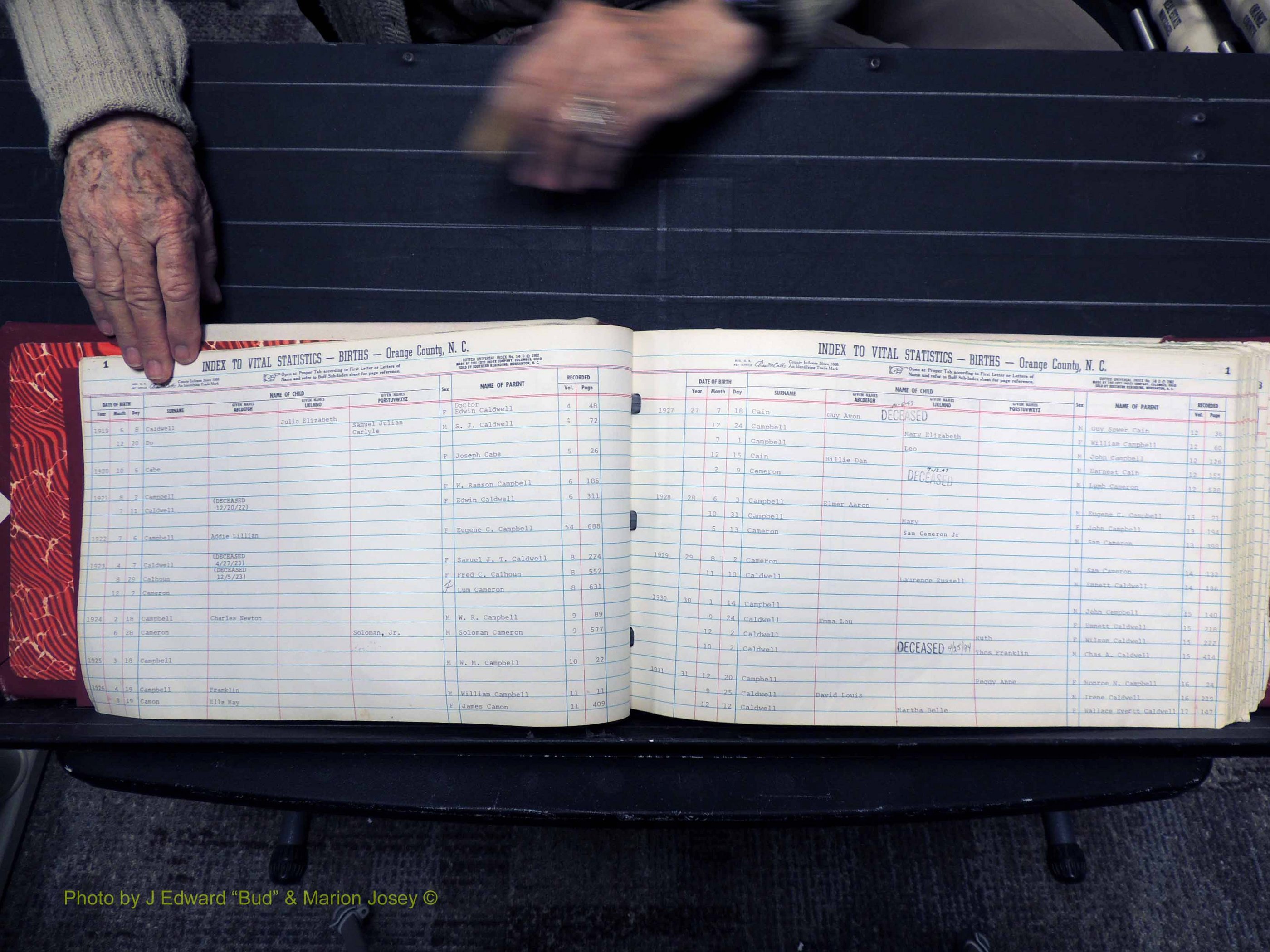 Orange Co, NC, Births, C-D, 1913-1978 (105).JPG