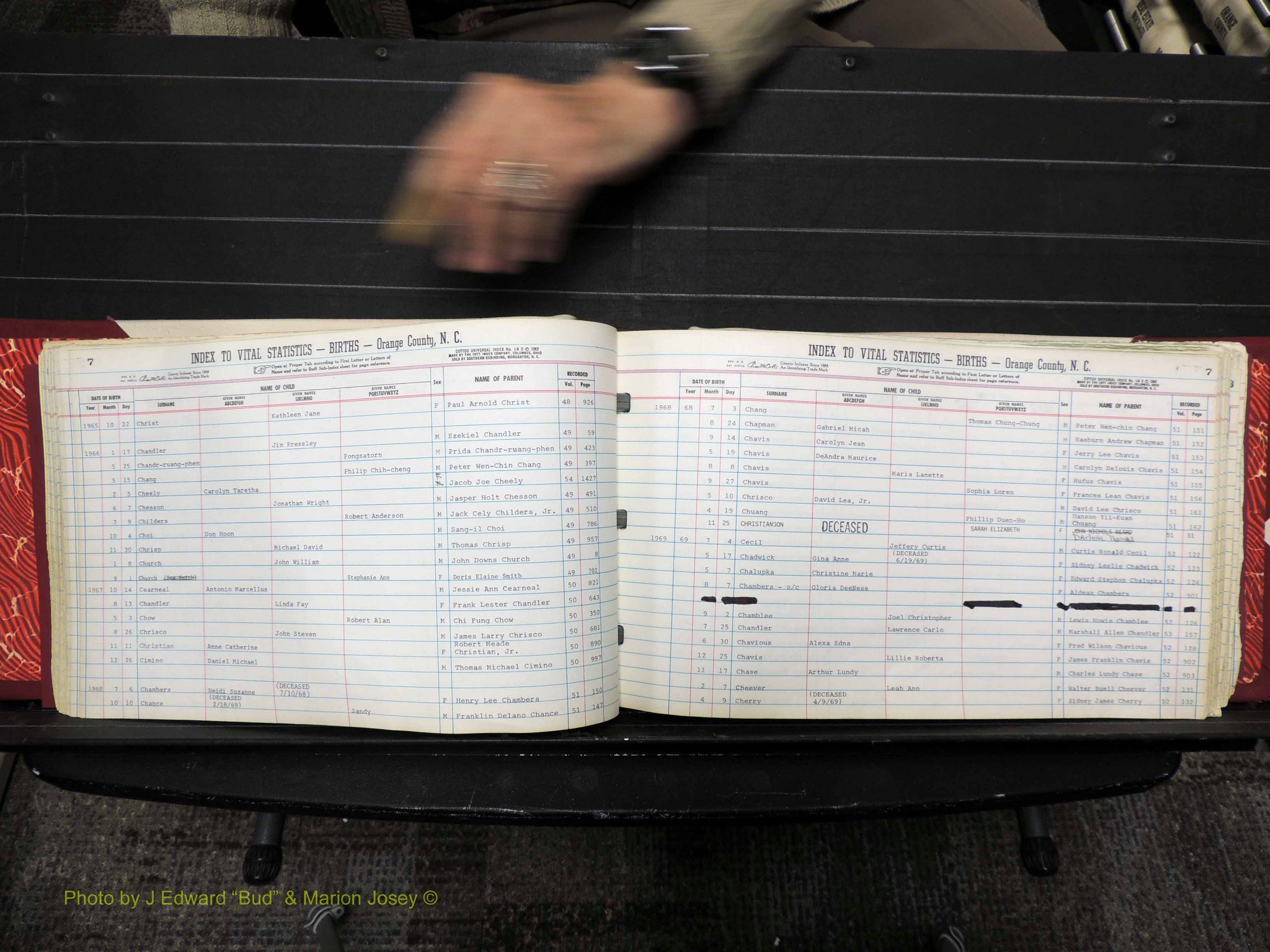 Orange Co, NC, Births, C-D, 1913-1978 (138).JPG