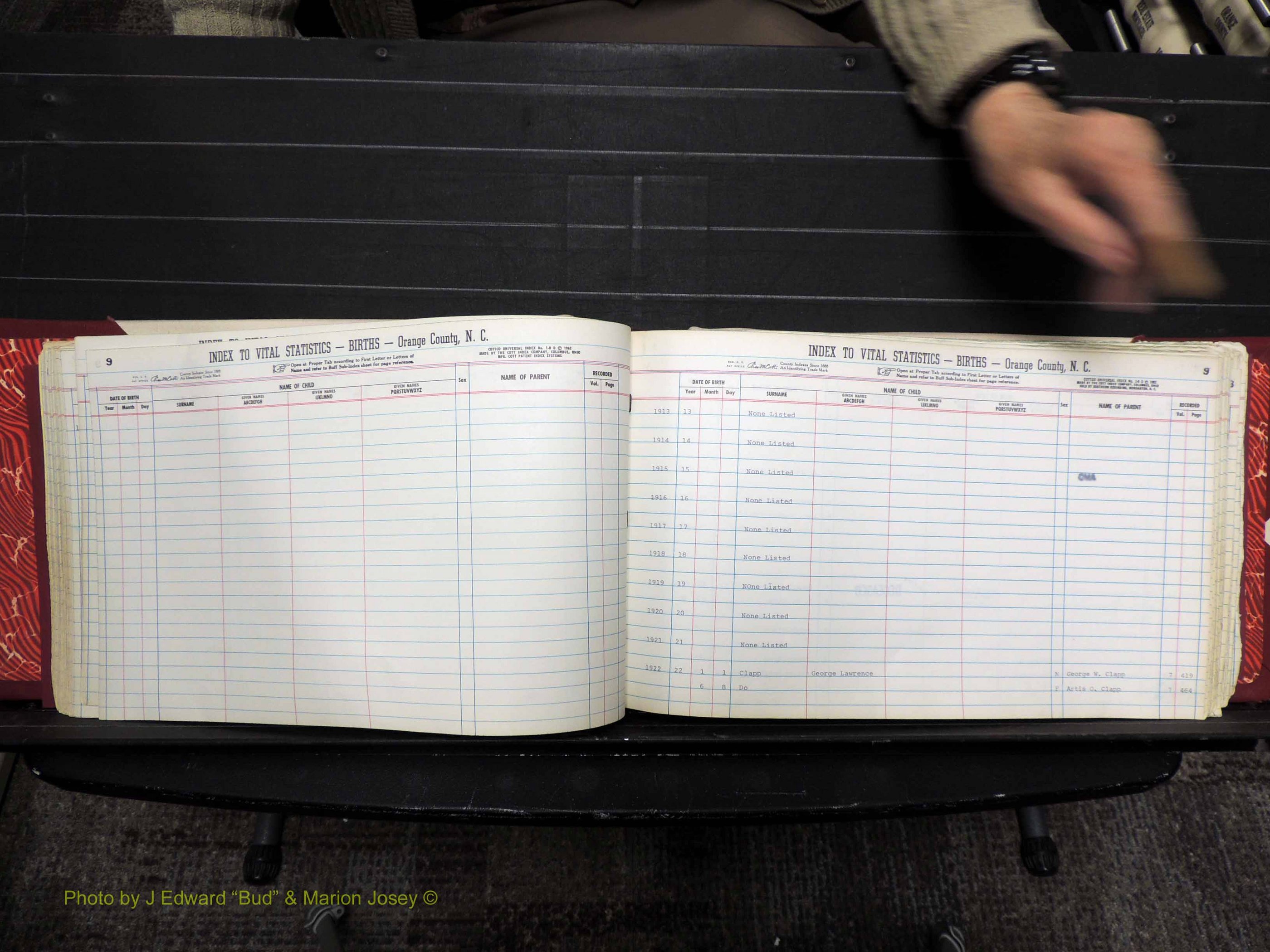 Orange Co, NC, Births, C-D, 1913-1978 (144).JPG