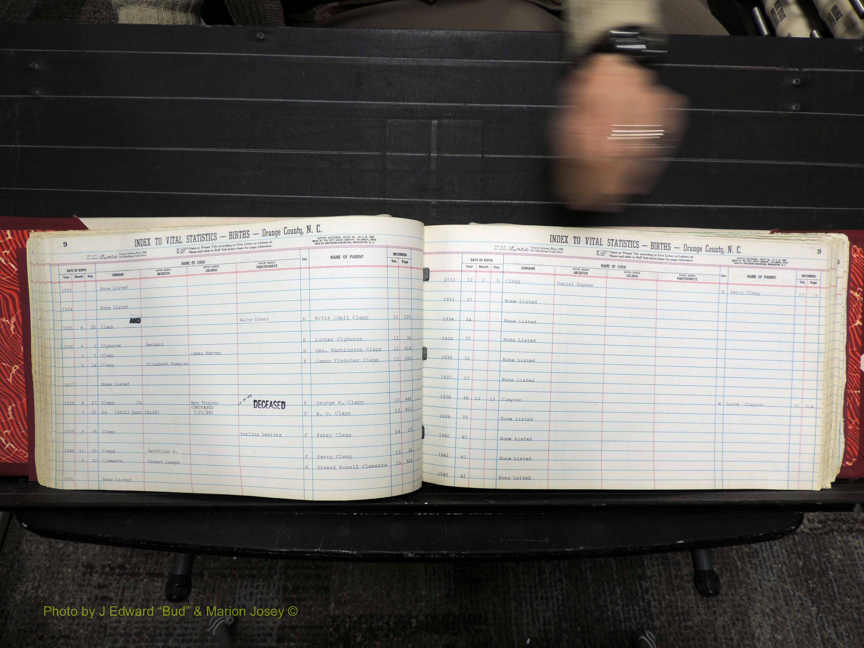 Orange Co, NC, Births, C-D, 1913-1978 (145).JPG