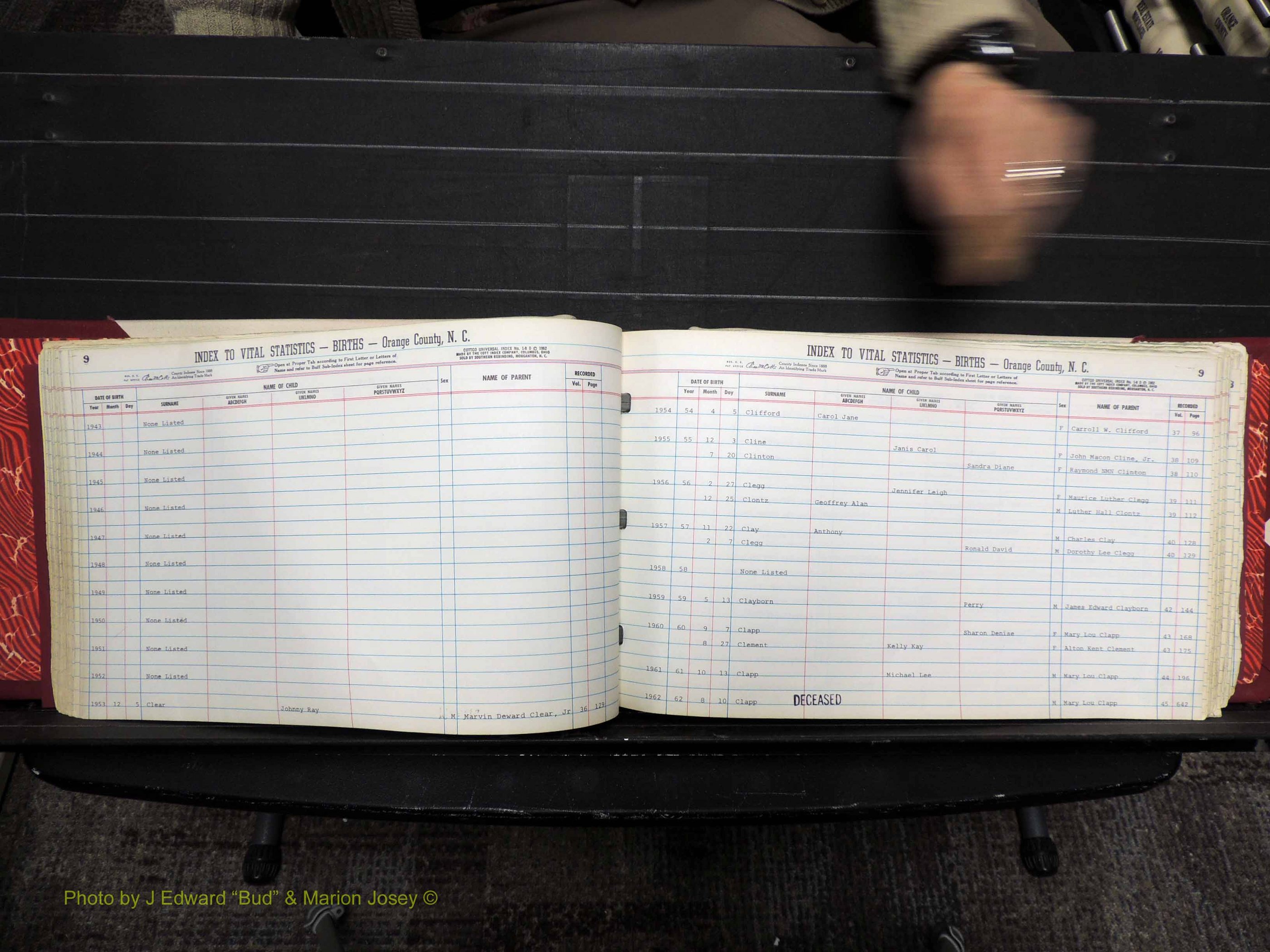 Orange Co, NC, Births, C-D, 1913-1978 (146).JPG