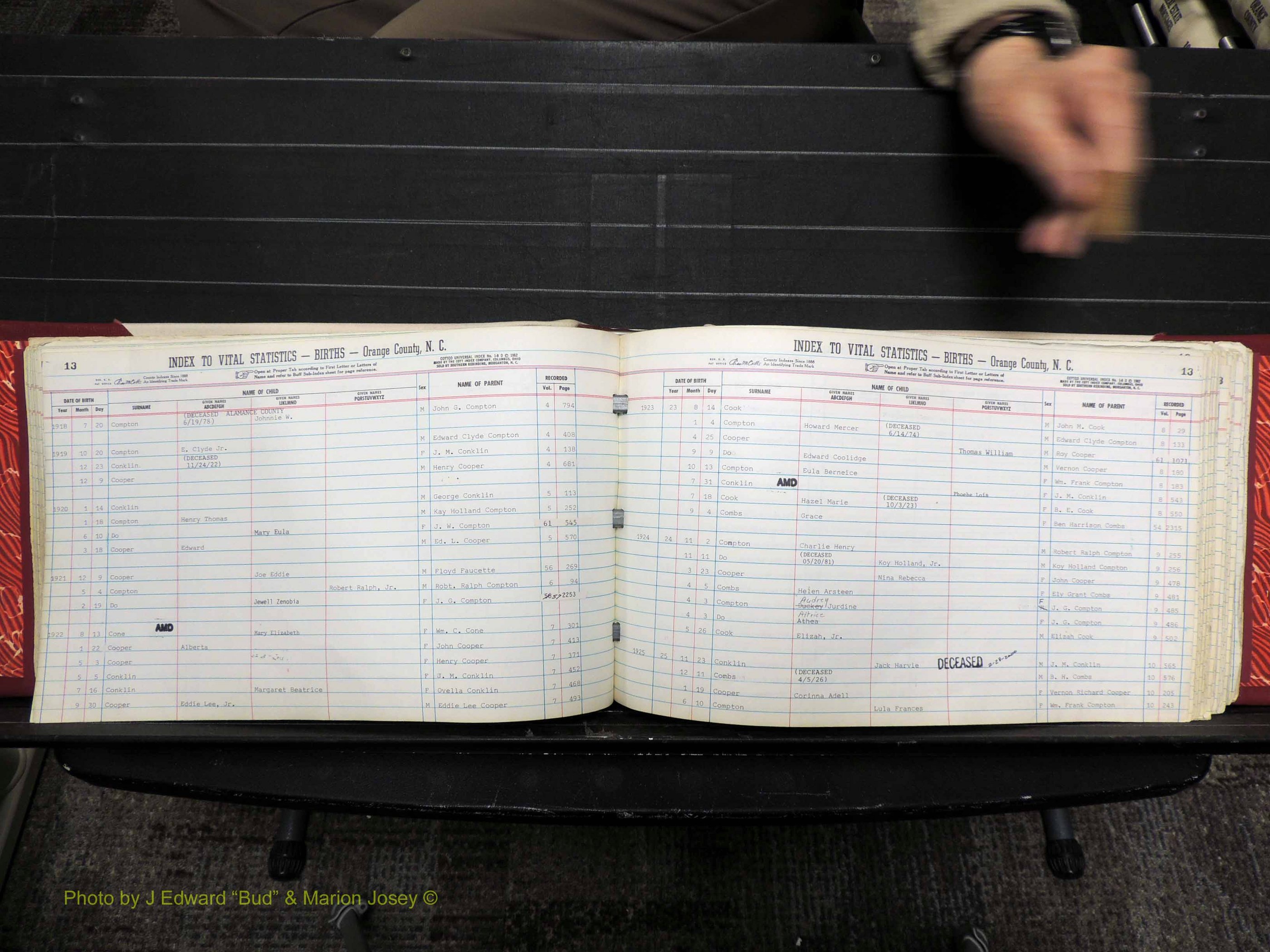 Orange Co, NC, Births, C-D, 1913-1978 (161).JPG