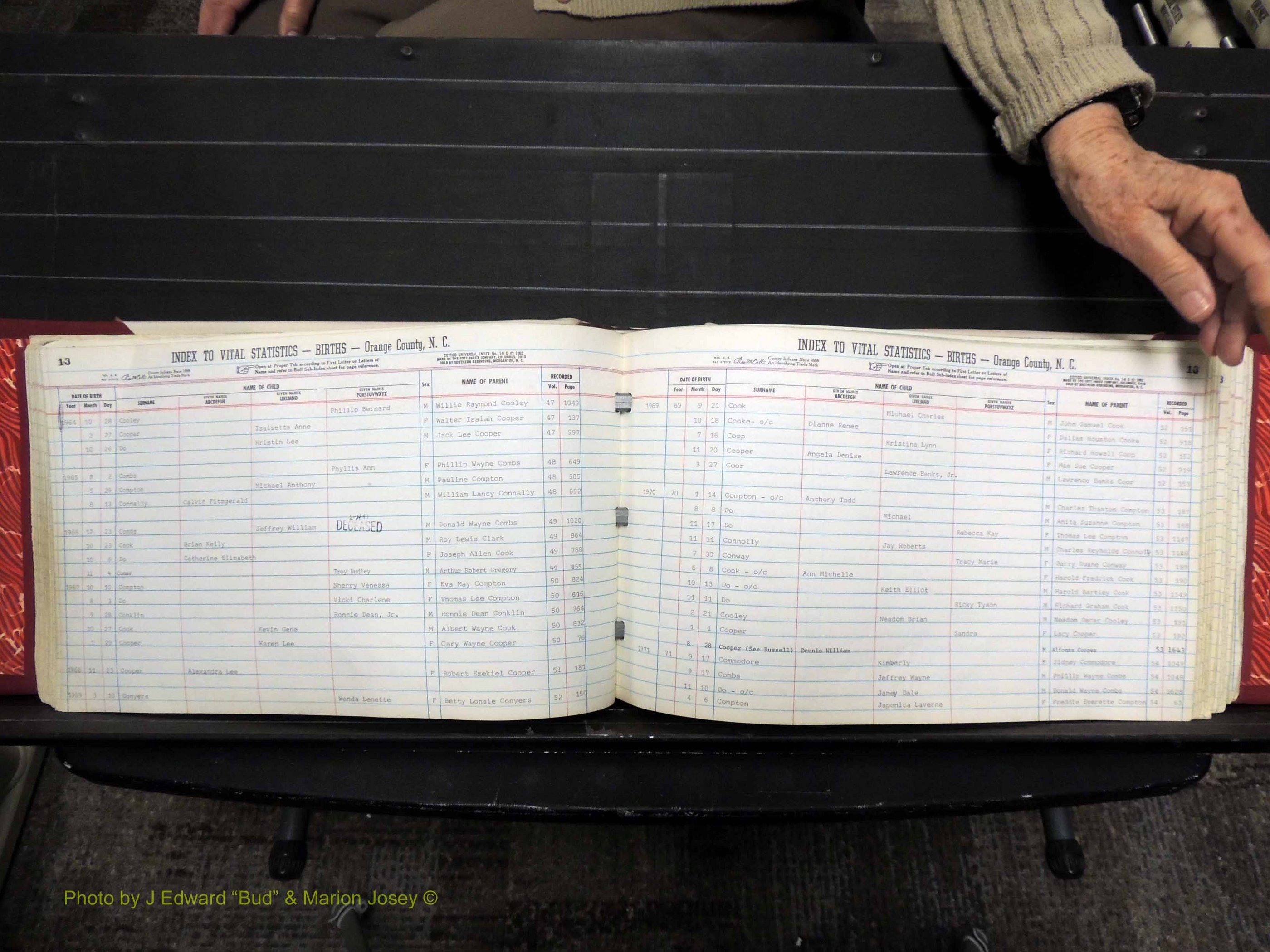 Orange Co, NC, Births, C-D, 1913-1978 (166).JPG