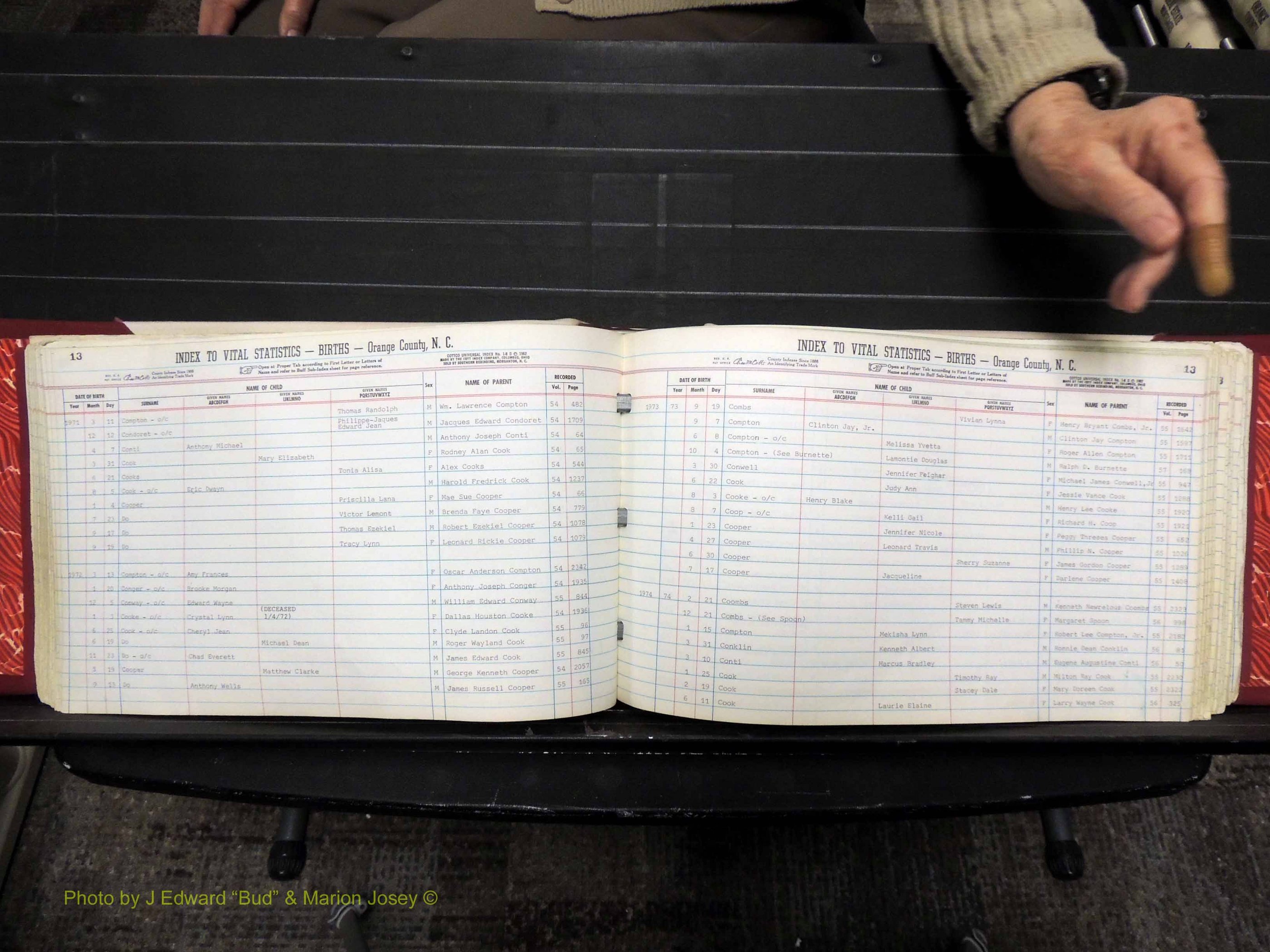 Orange Co, NC, Births, C-D, 1913-1978 (167).JPG