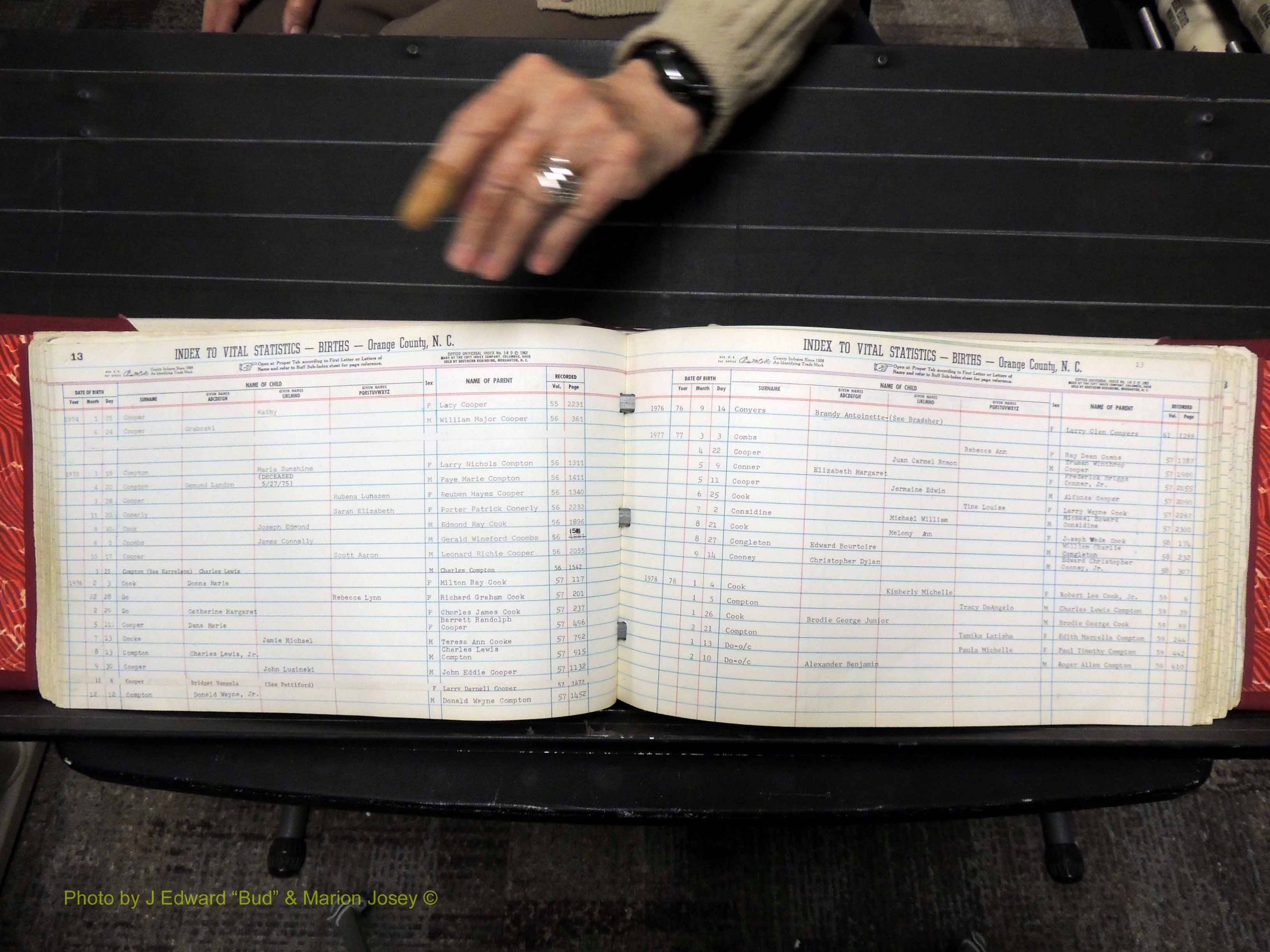 Orange Co, NC, Births, C-D, 1913-1978 (168).JPG