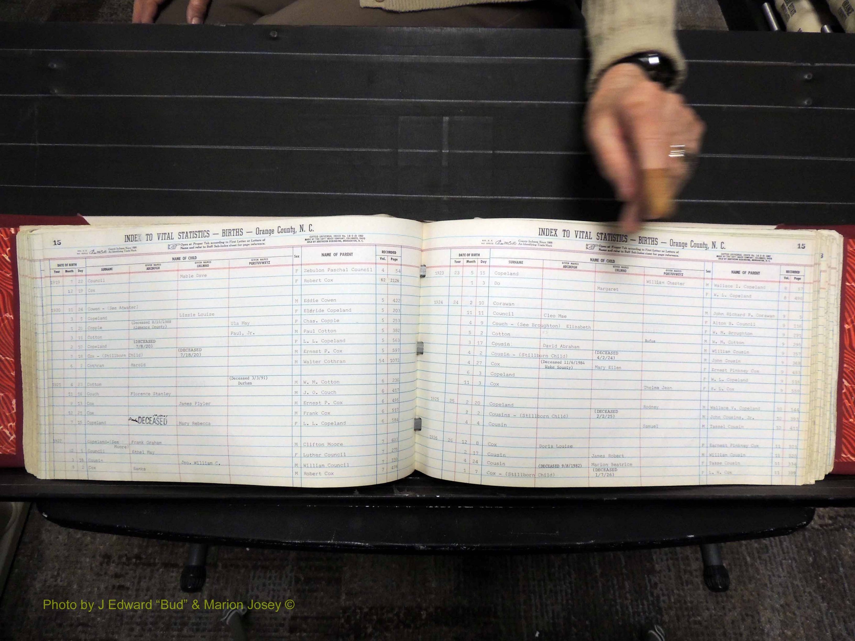 Orange Co, NC, Births, C-D, 1913-1978 (172).JPG
