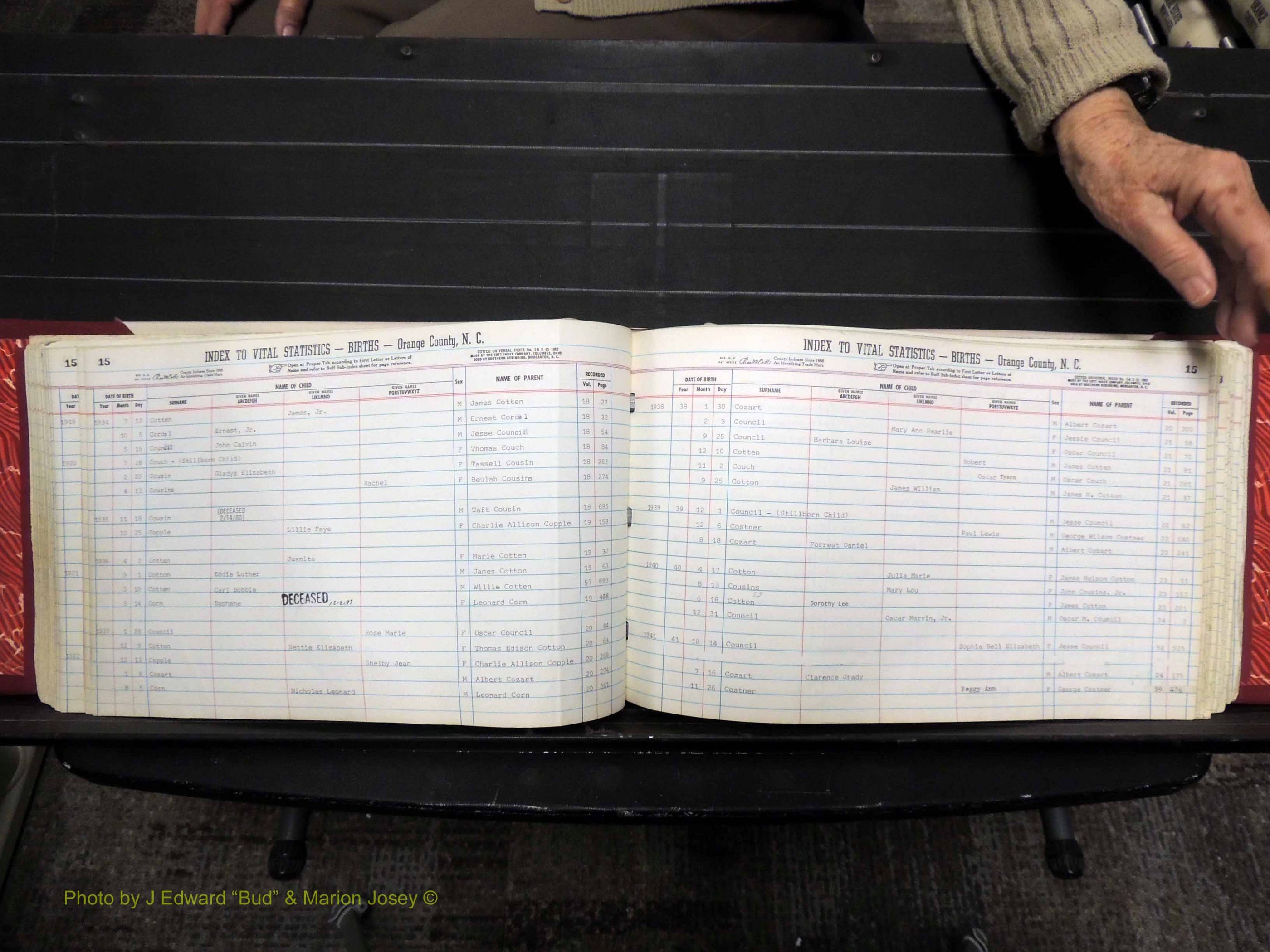 Orange Co, NC, Births, C-D, 1913-1978 (174).JPG