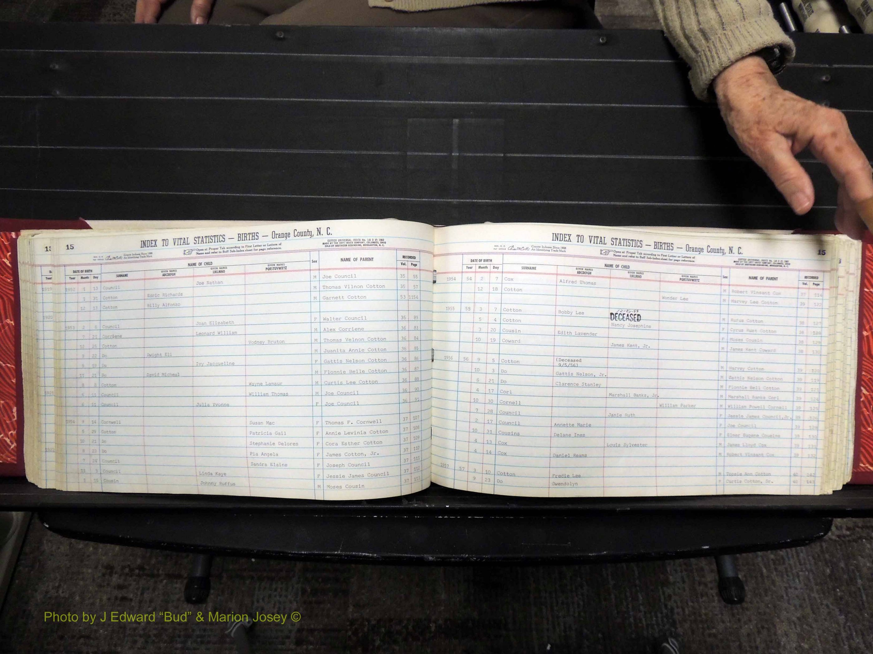 Orange Co, NC, Births, C-D, 1913-1978 (176).JPG