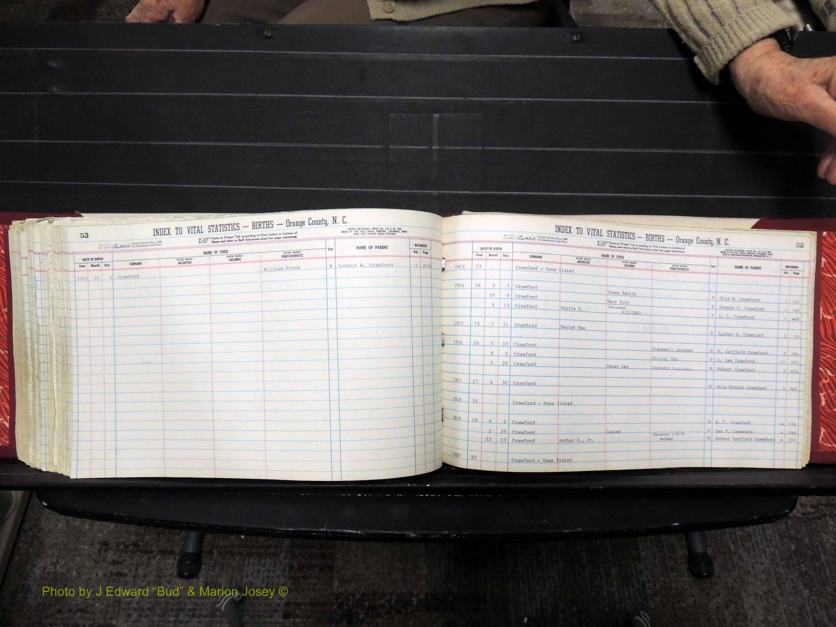 Orange Co, NC, Births, C-D, 1913-1978 (309).JPG