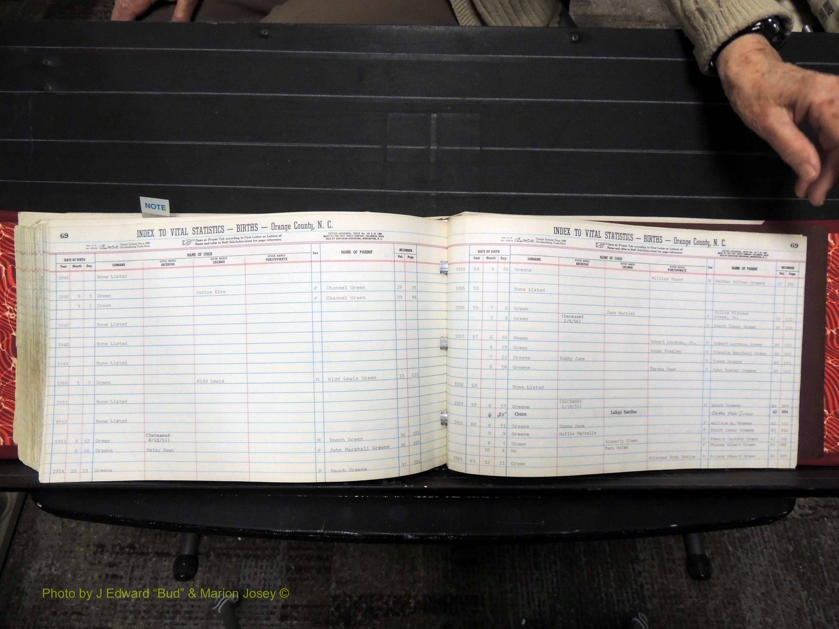Orange Co, NC, Births, E-G, 1913-1978 (315).JPG