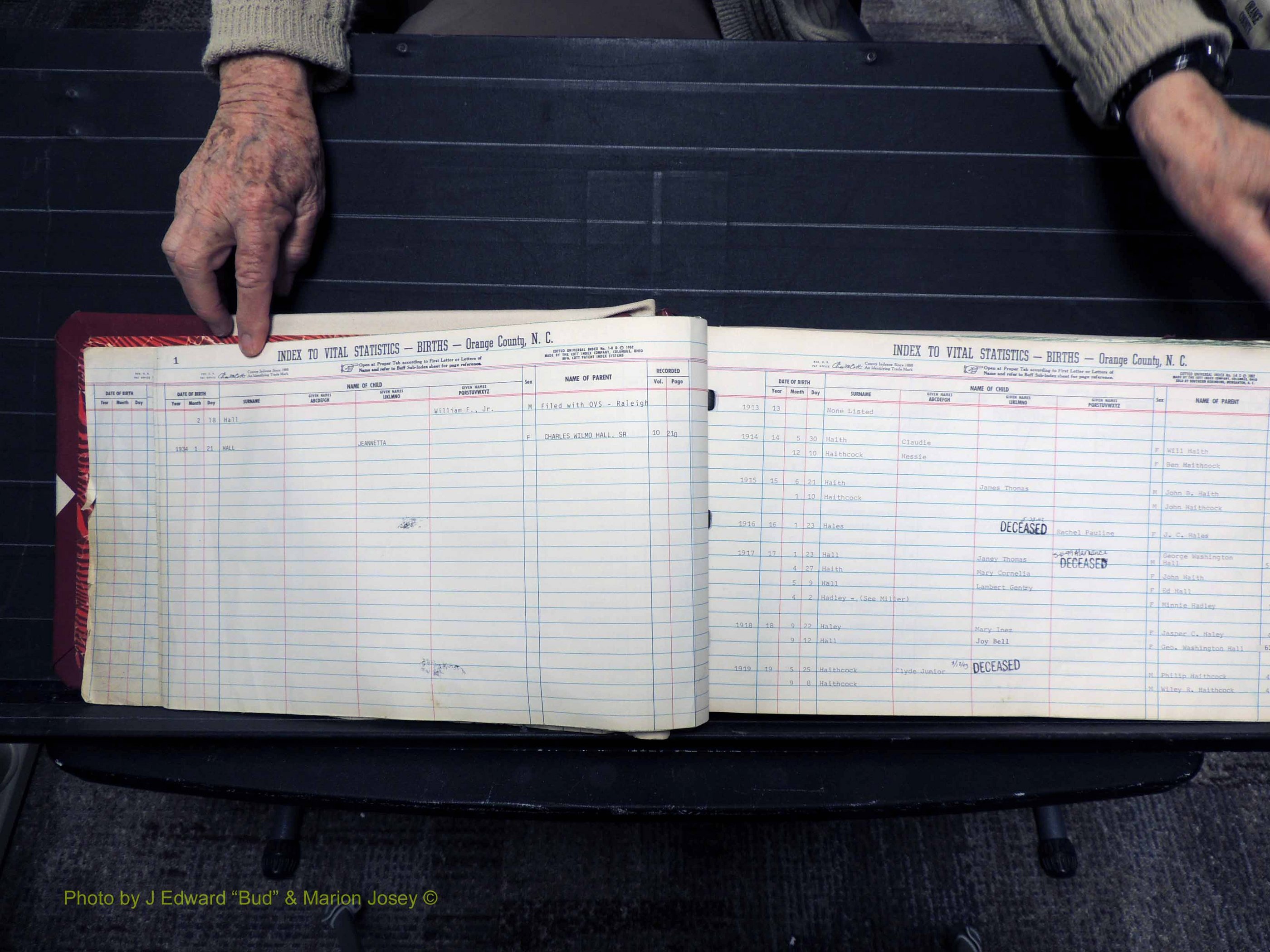 Orange Co, NC, Births, H-K, 1913-1978 (103).JPG