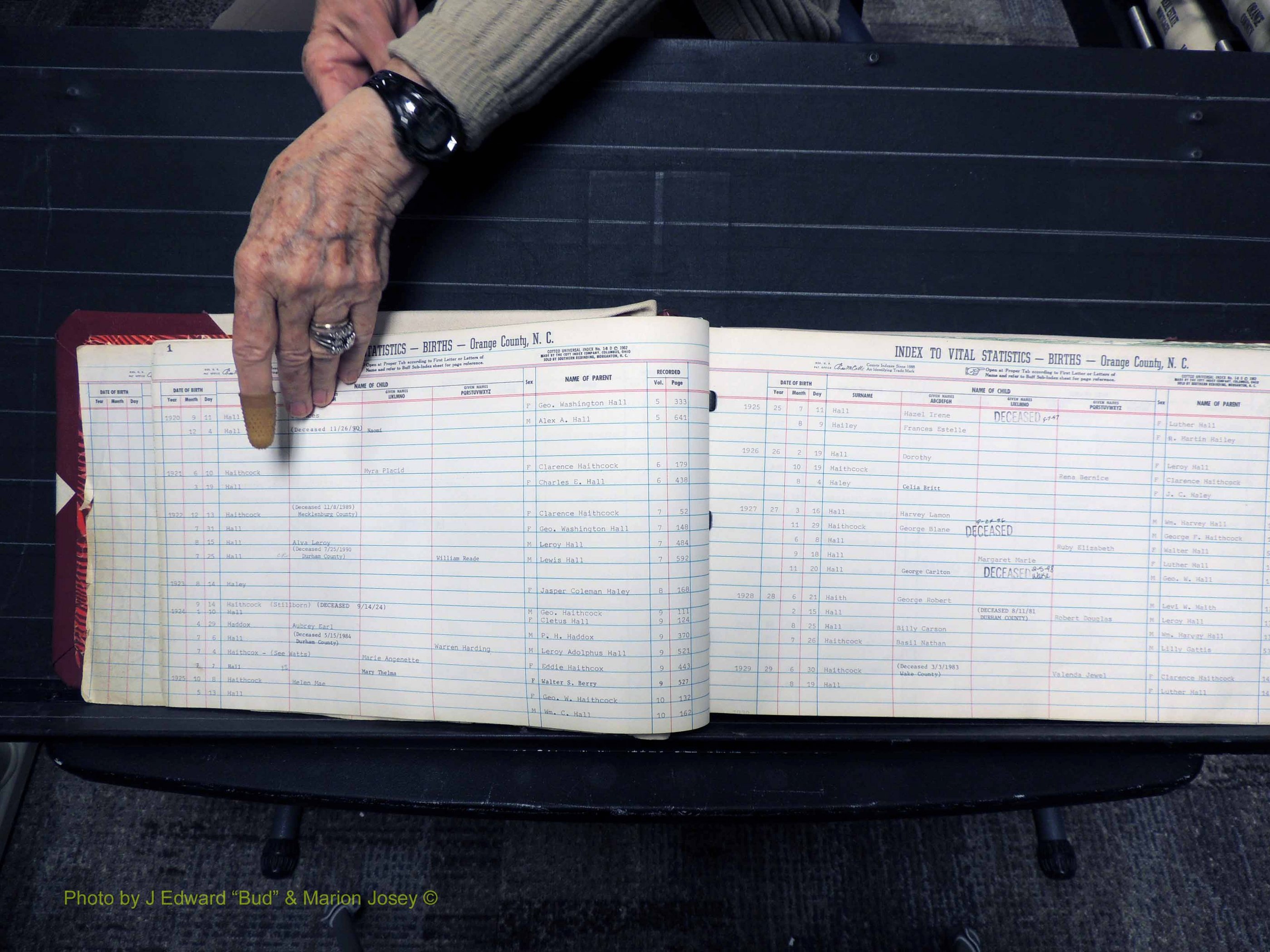 Orange Co, NC, Births, H-K, 1913-1978 (104).JPG