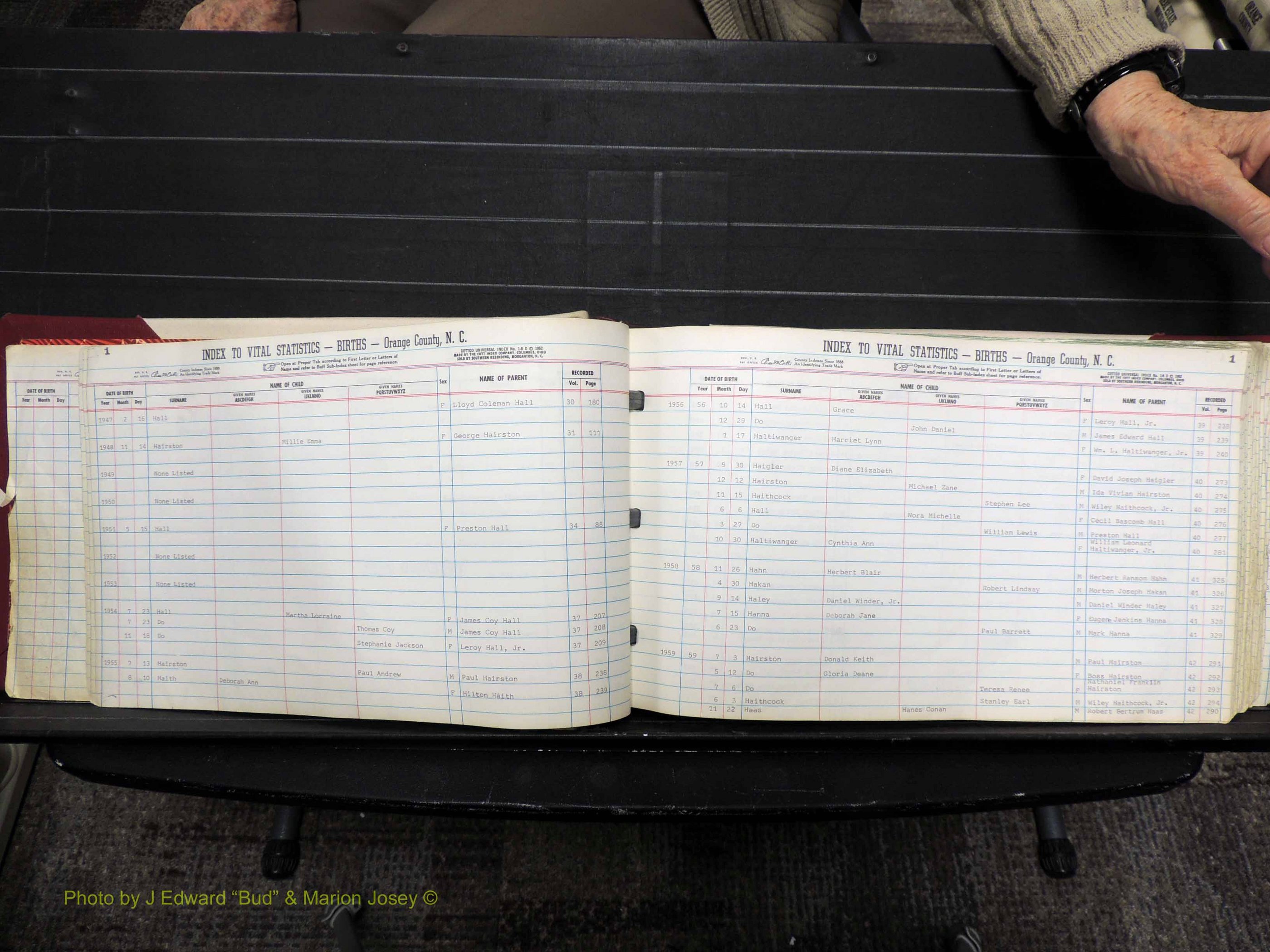 Orange Co, NC, Births, H-K, 1913-1978 (107).JPG