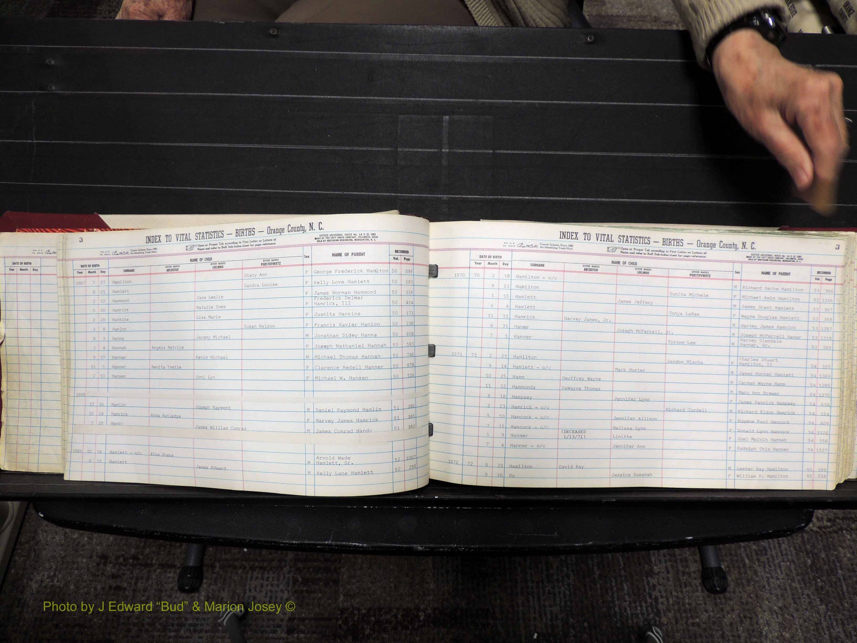 Orange Co, NC, Births, H-K, 1913-1978 (116).JPG