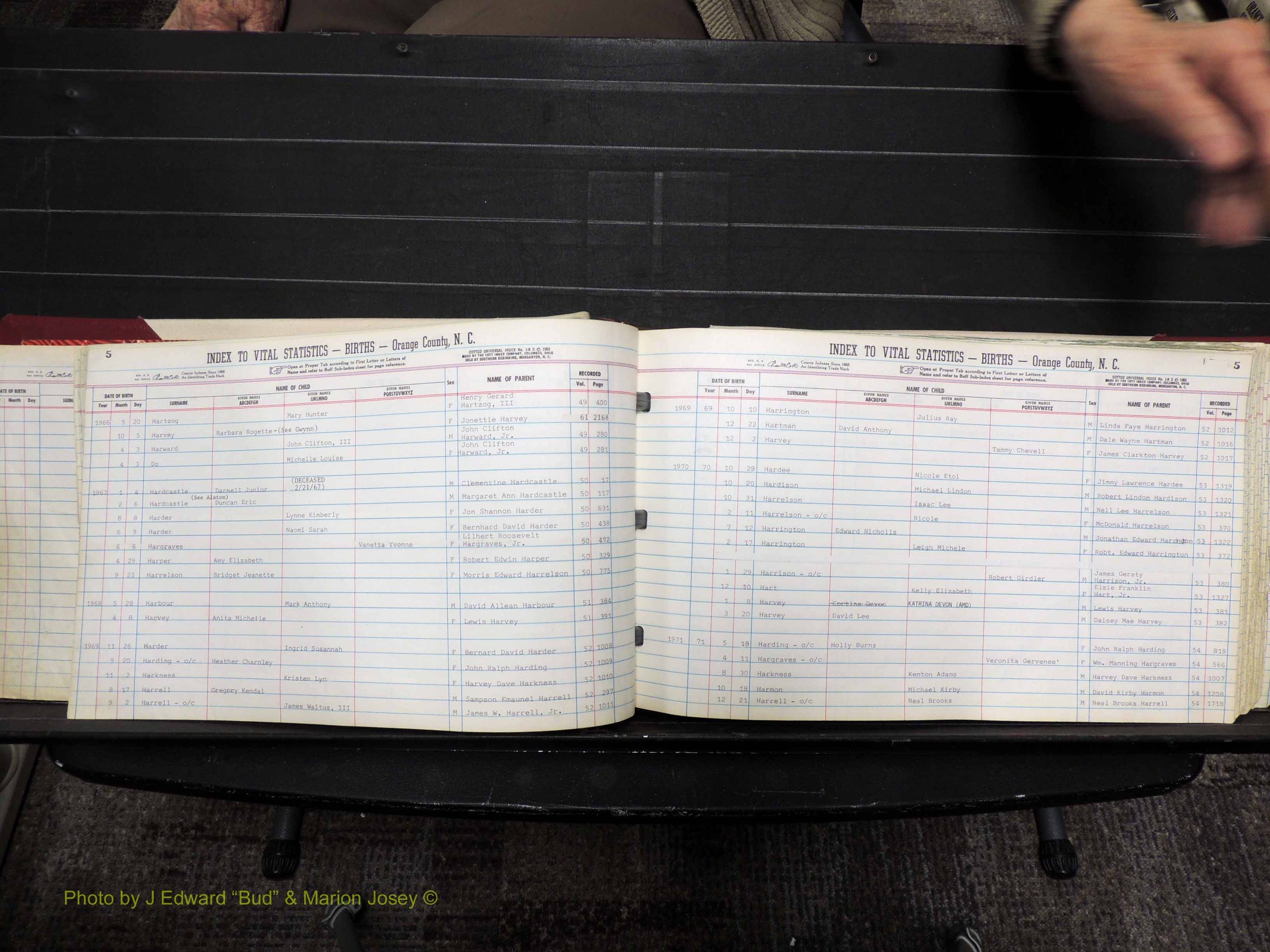 Orange Co, NC, Births, H-K, 1913-1978 (126).JPG