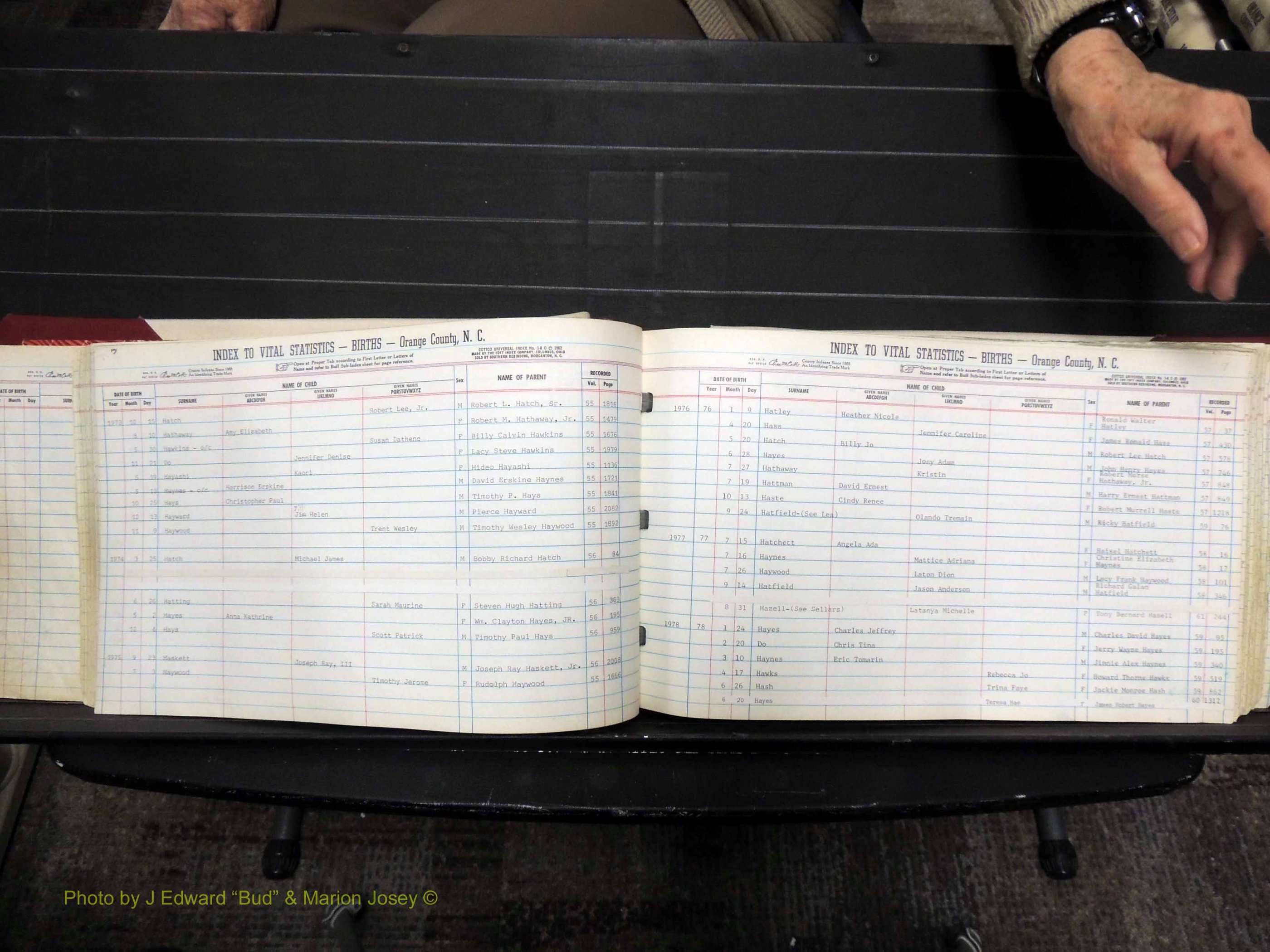 Orange Co, NC, Births, H-K, 1913-1978 (137).JPG