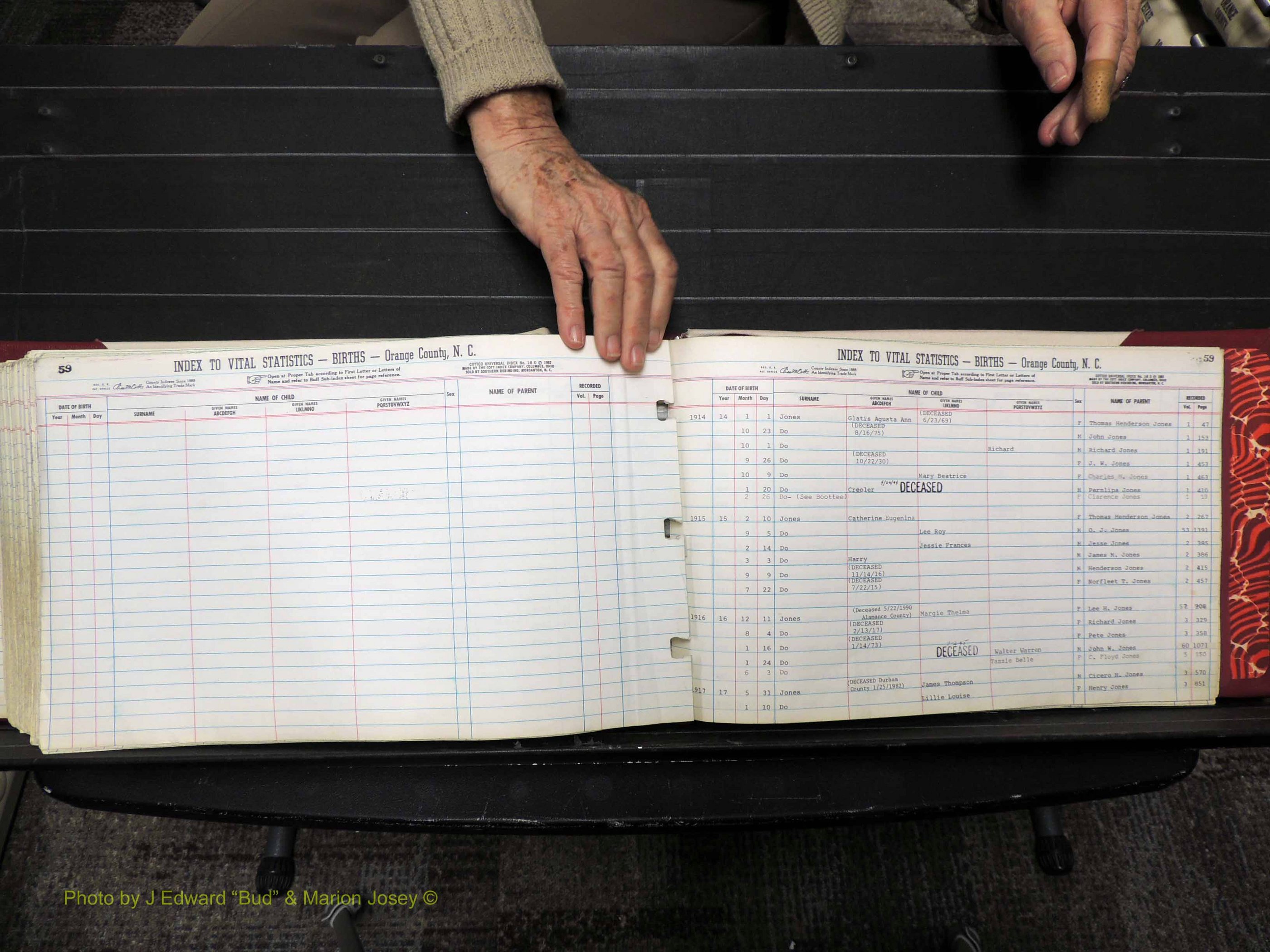 Orange Co, NC, Births, H-K, 1913-1978 (323).JPG