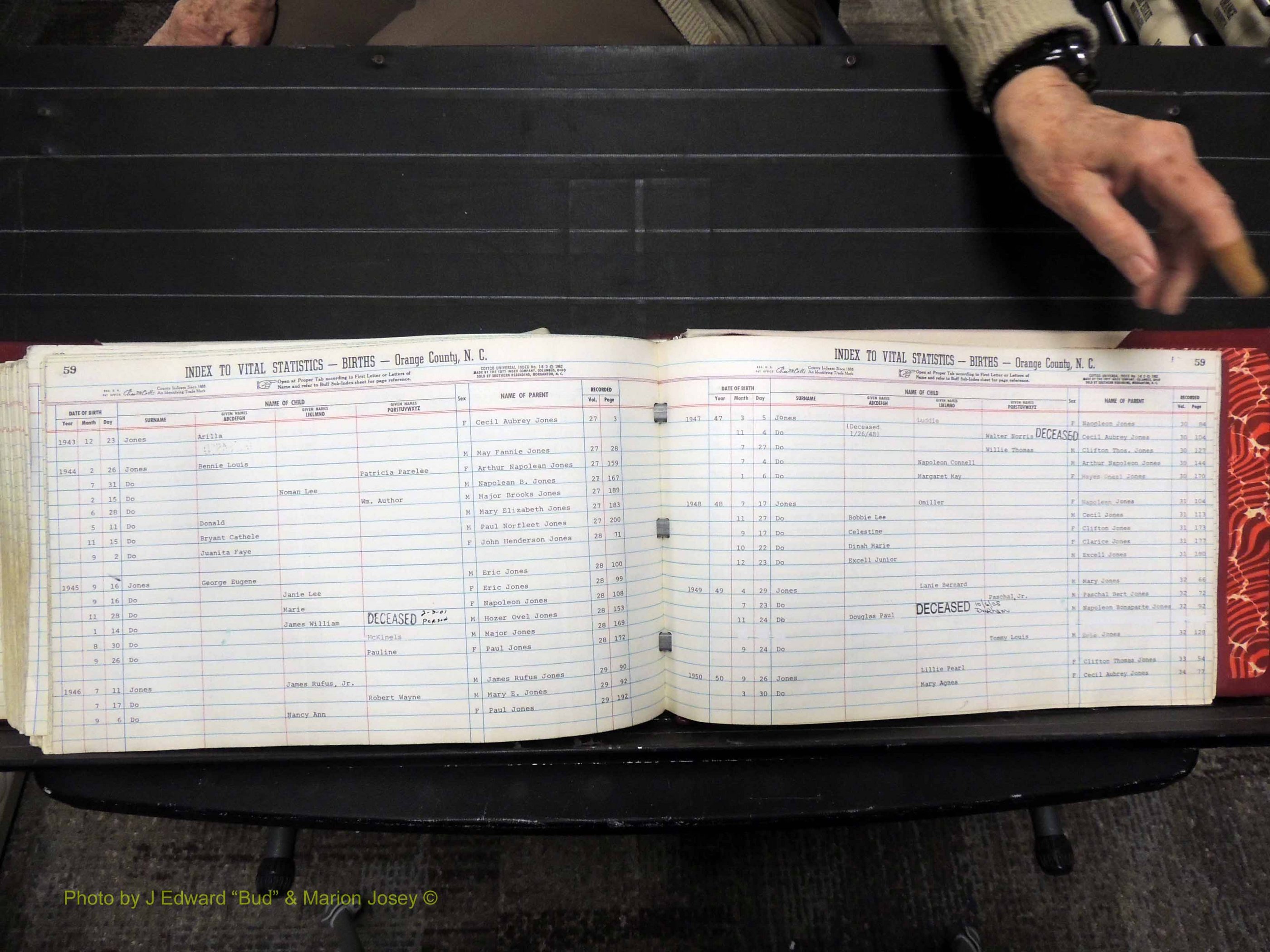 Orange Co, NC, Births, H-K, 1913-1978 (329).JPG