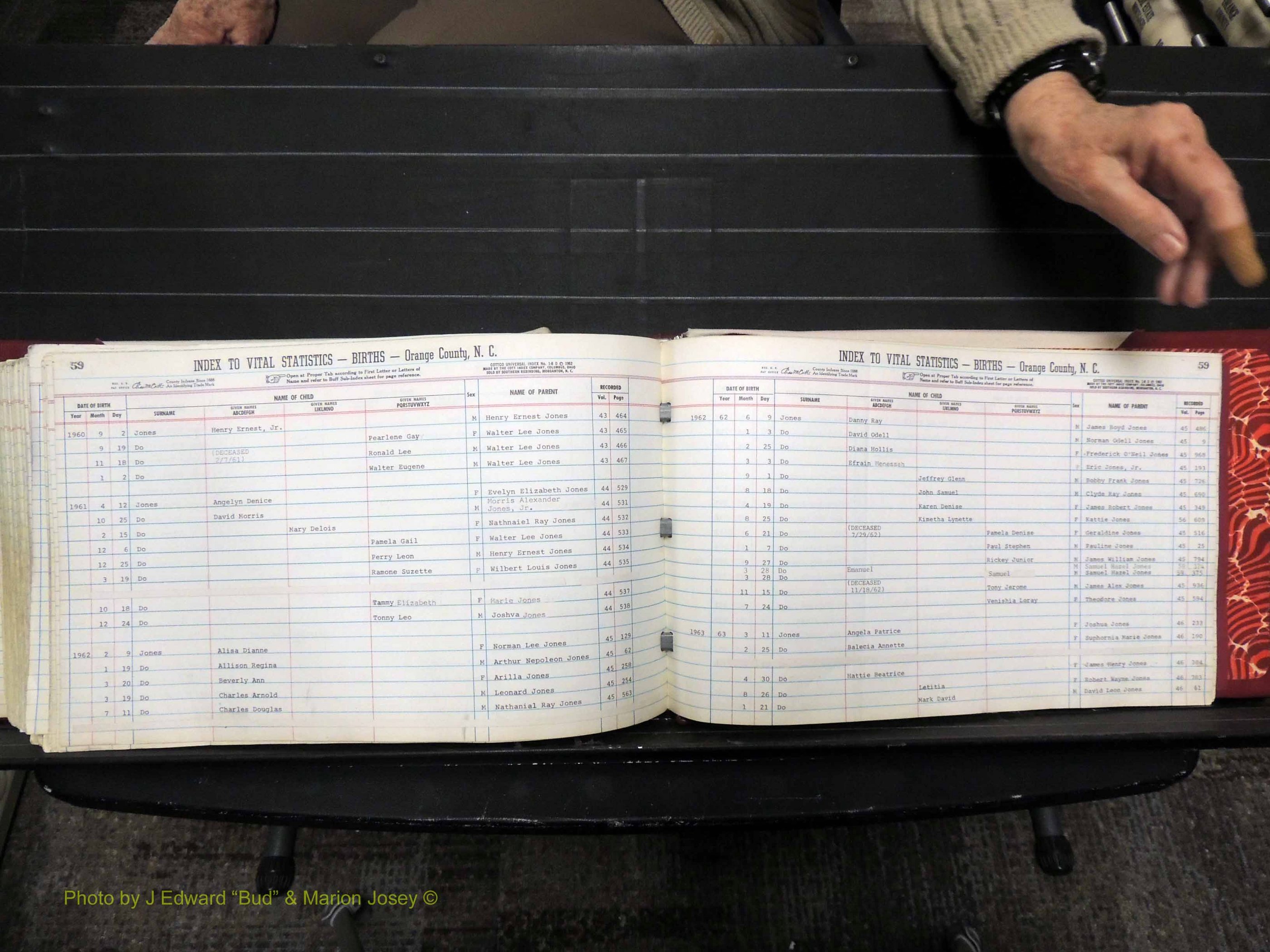 Orange Co, NC, Births, H-K, 1913-1978 (332).JPG