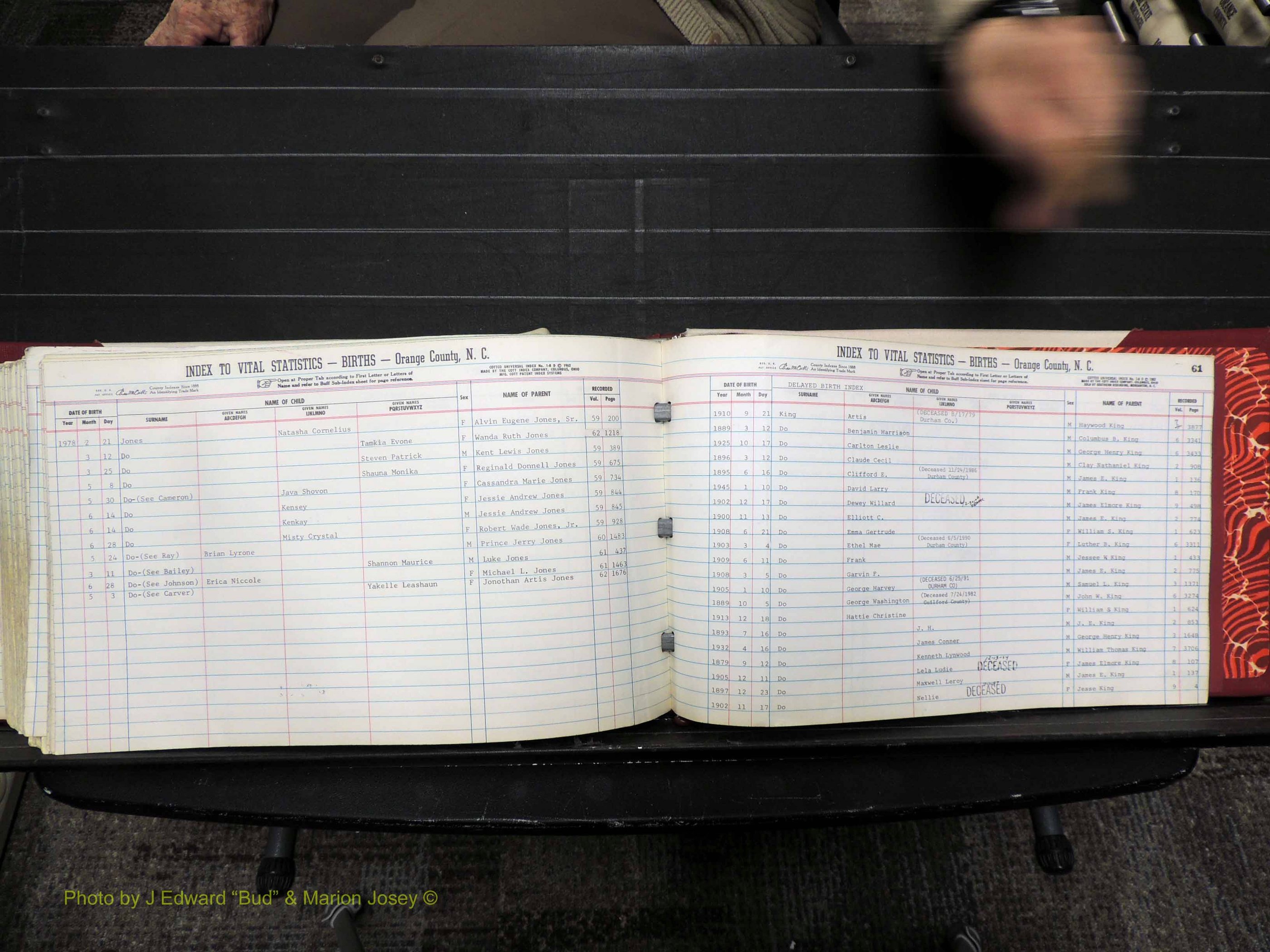 Orange Co, NC, Births, H-K, 1913-1978 (338).JPG