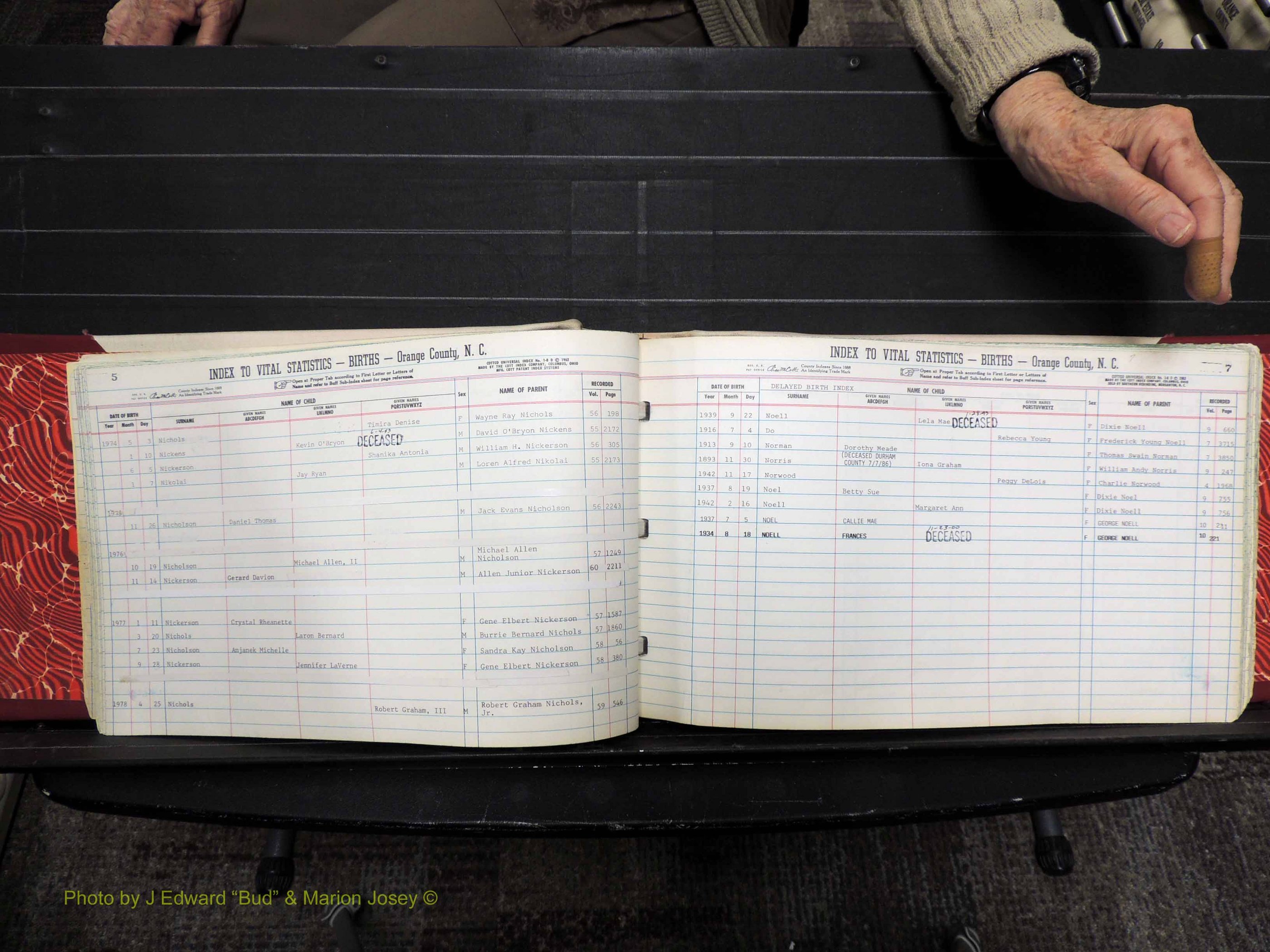 Orange Co, NC, Births, N-R, 1913-1978 (121).JPG