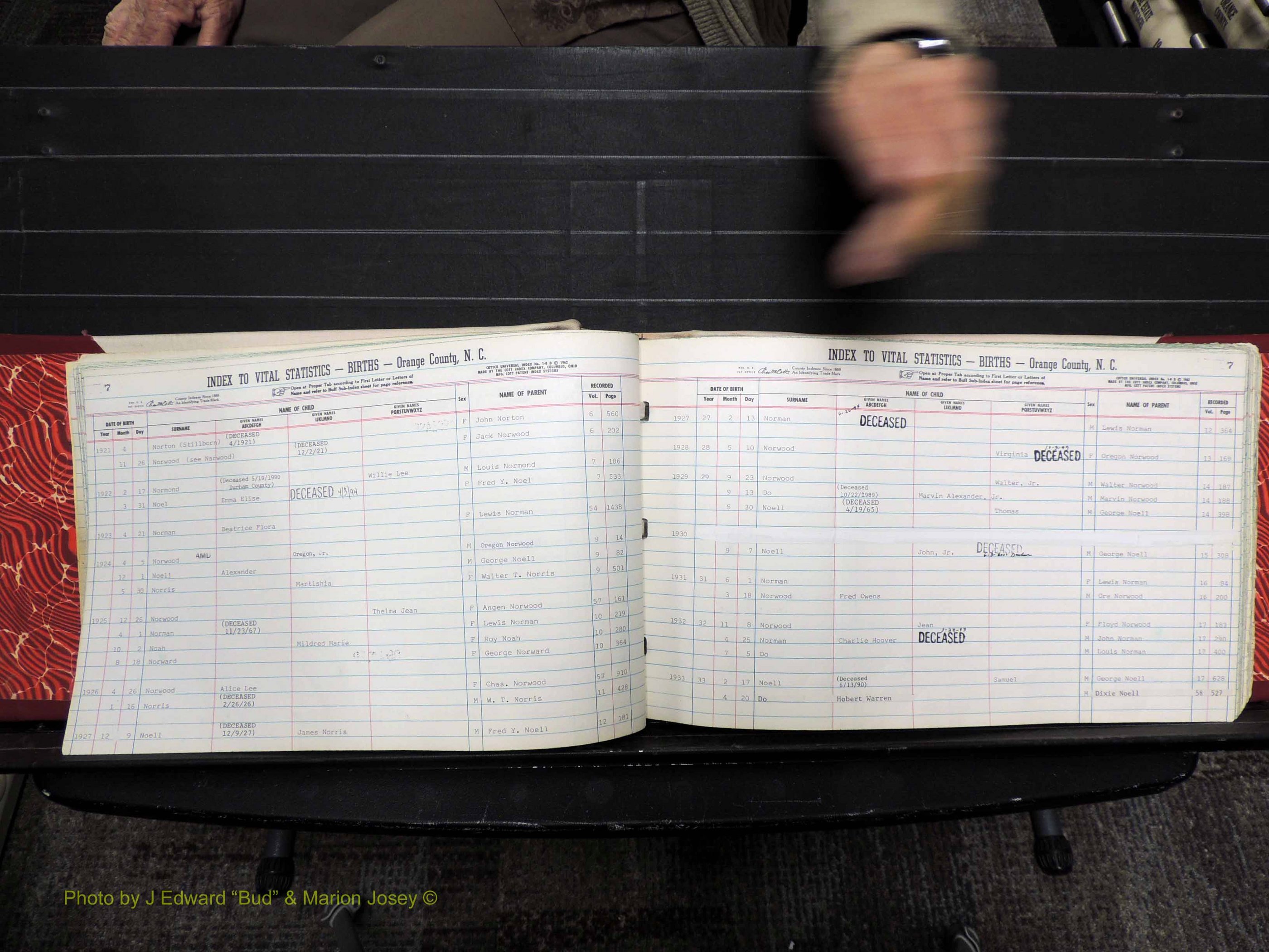 Orange Co, NC, Births, N-R, 1913-1978 (123).JPG