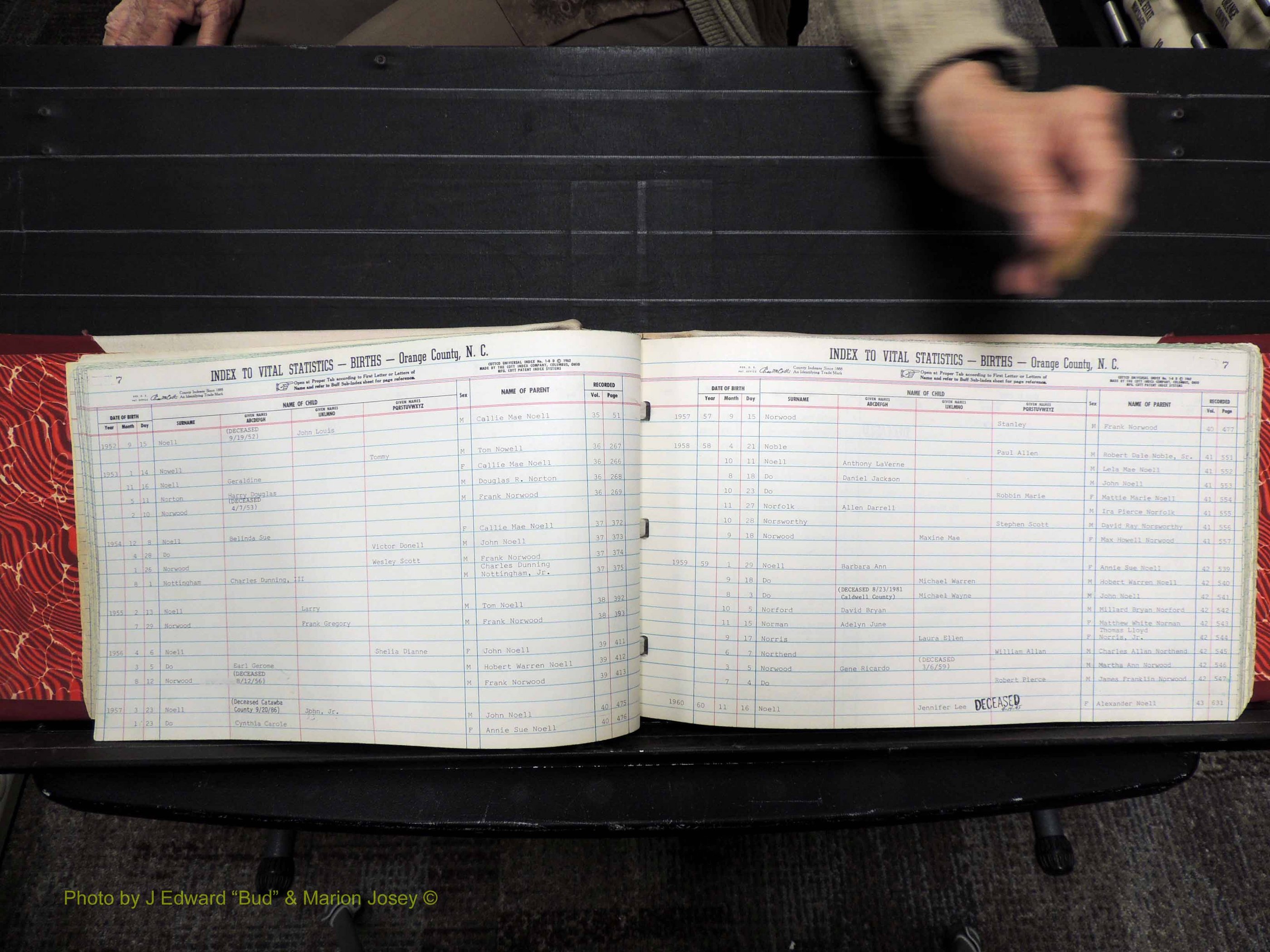 Orange Co, NC, Births, N-R, 1913-1978 (125).JPG