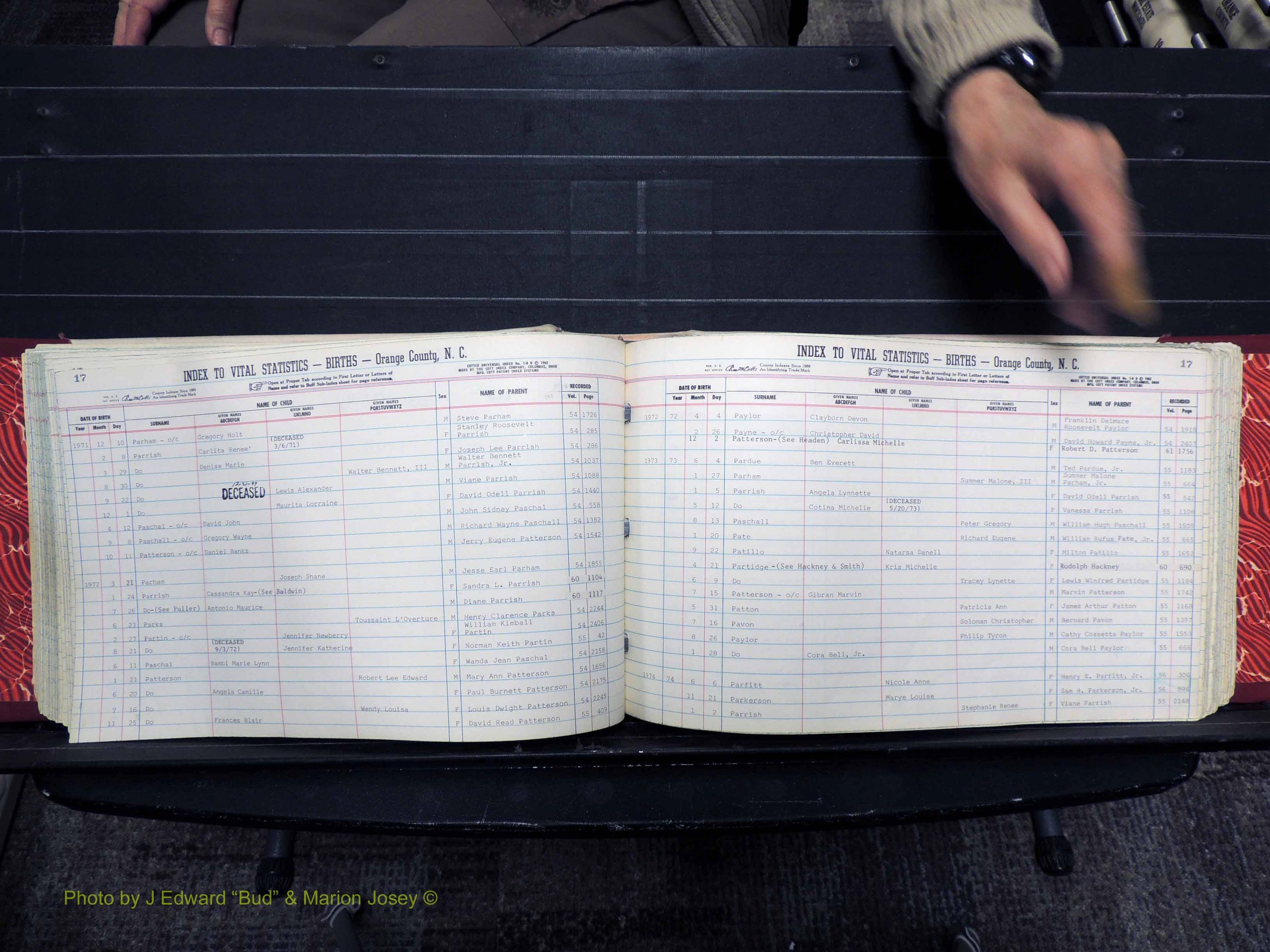 Orange Co, NC, Births, N-R, 1913-1978 (165).JPG