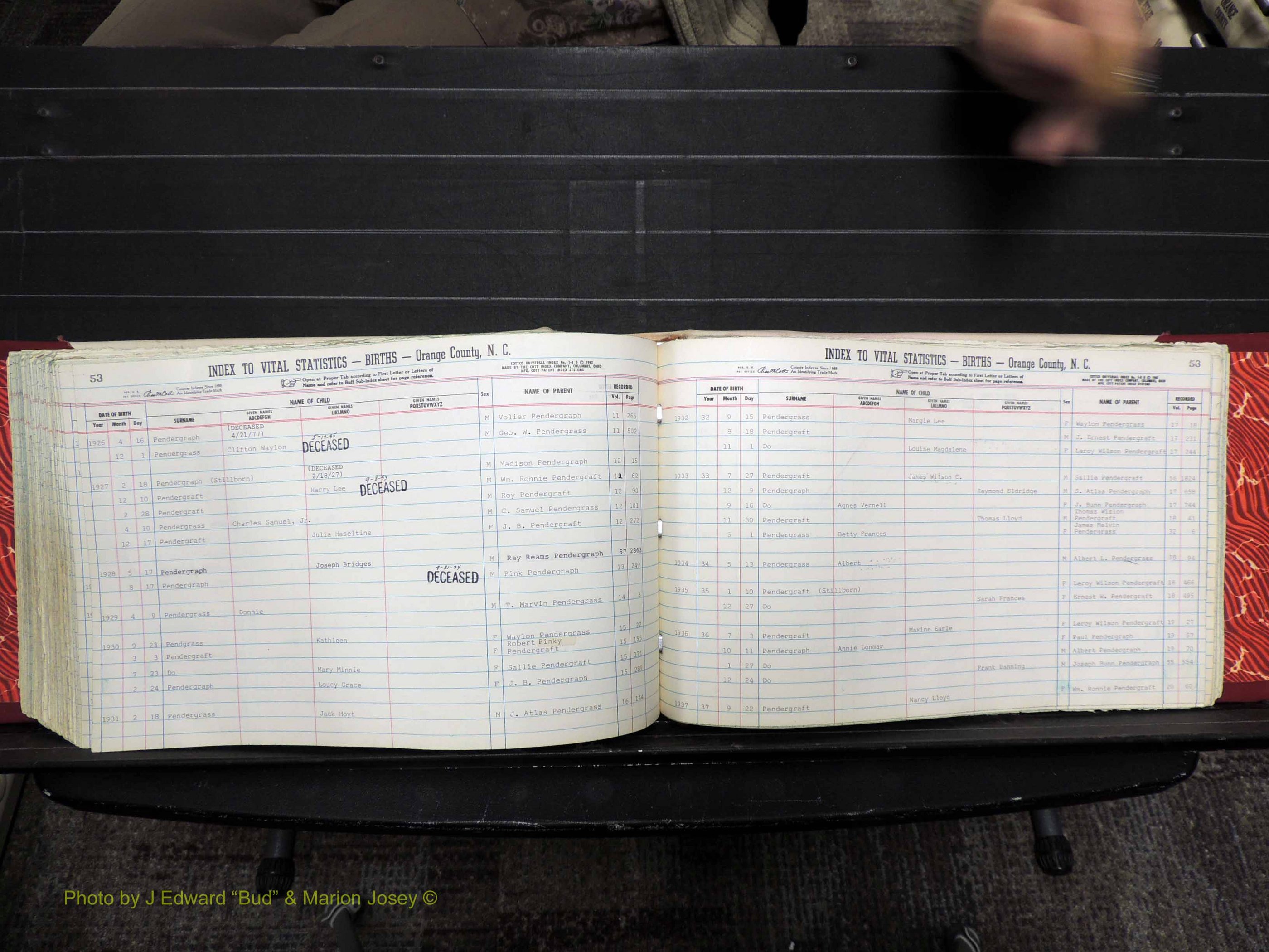 Orange Co, NC, Births, N-R, 1913-1978 (307).JPG