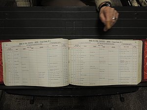 Orange Co, NC, Births, T-Z, 1913-1978 (138).JPG