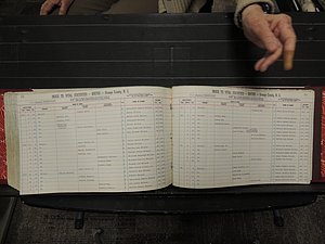 Orange Co, NC, Births, T-Z, 1913-1978 (391).JPG