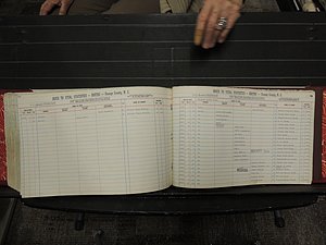 Orange Co, NC, Births, T-Z, 1913-1978 (394).JPG