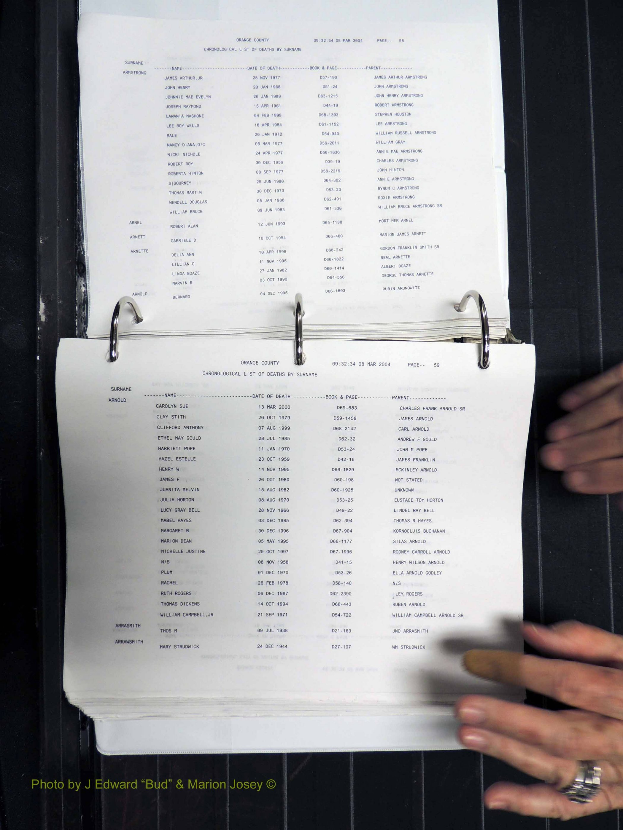 Orange Co, NC, Death Index, A-G, 1913-1998 (130).JPG