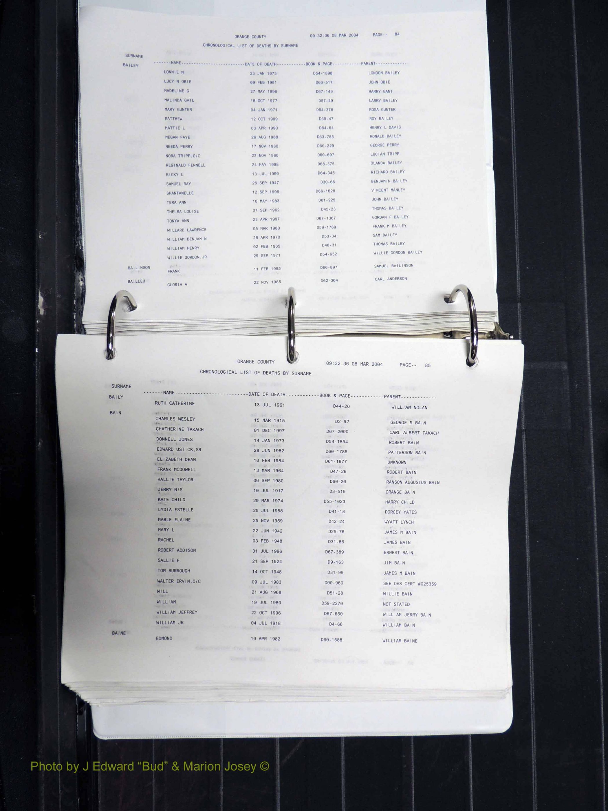 Orange Co, NC, Death Index, A-G, 1913-1998 (144).JPG