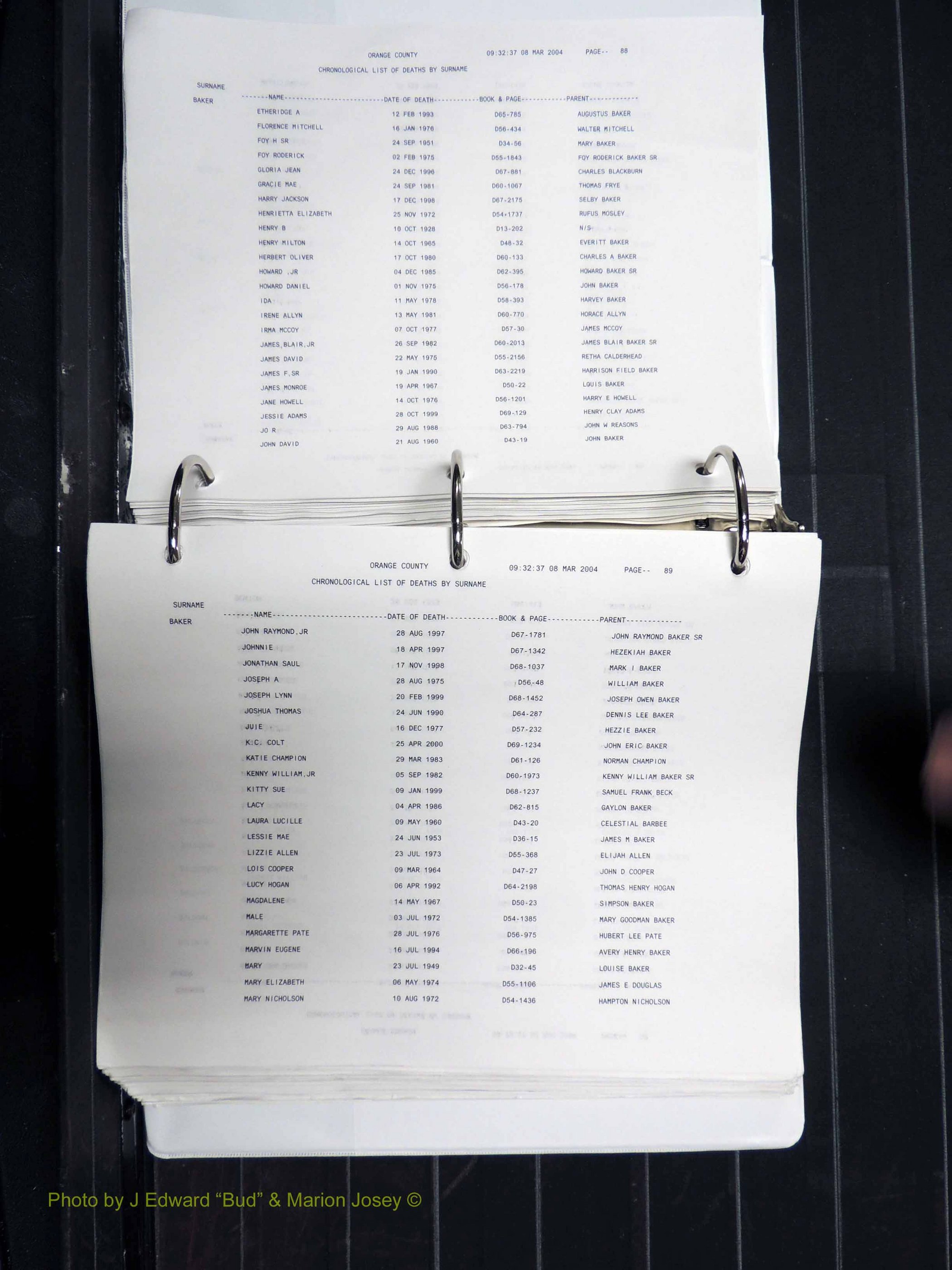 Orange Co, NC, Death Index, A-G, 1913-1998 (146).JPG