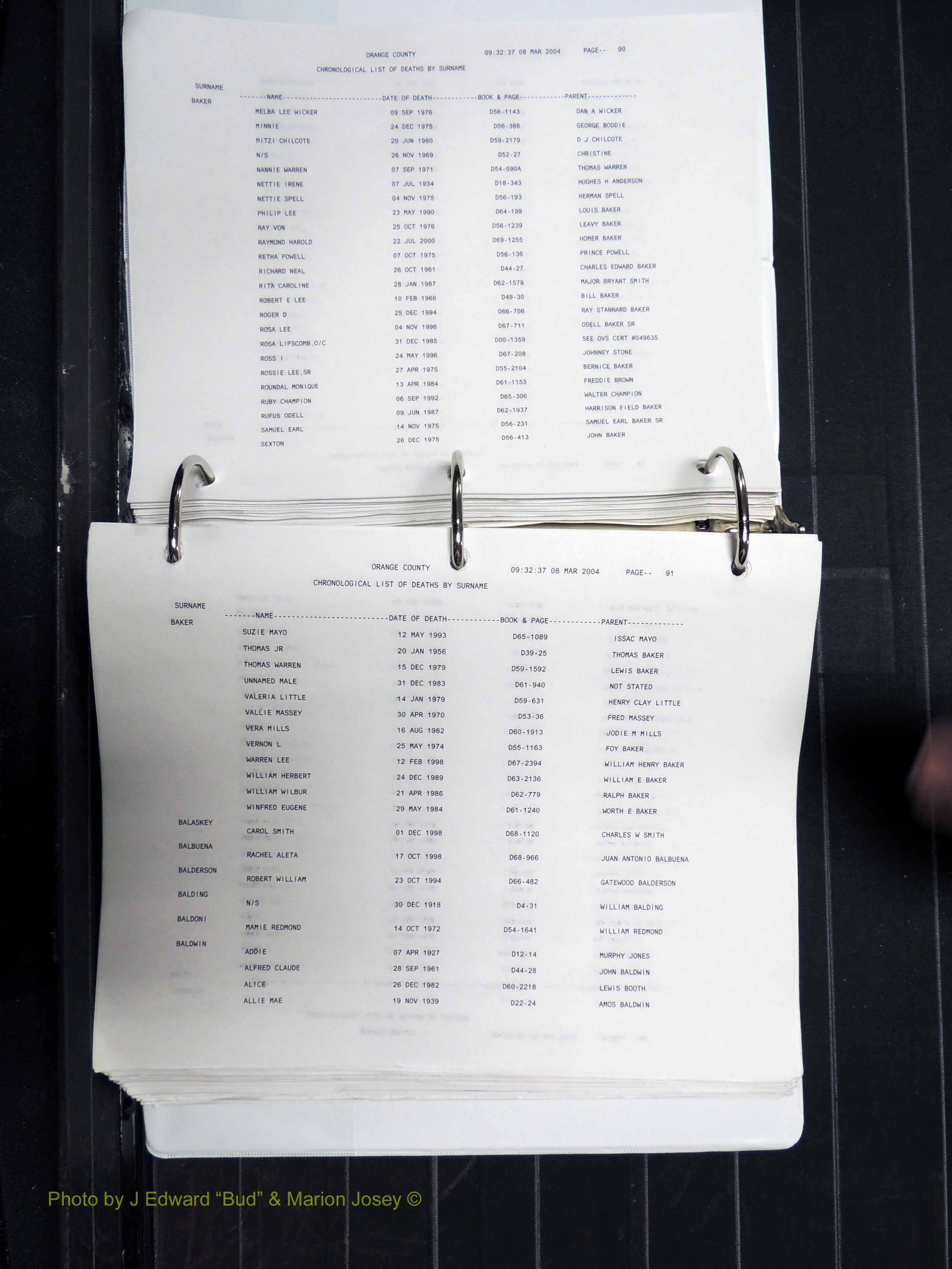 Orange Co, NC, Death Index, A-G, 1913-1998 (147).JPG