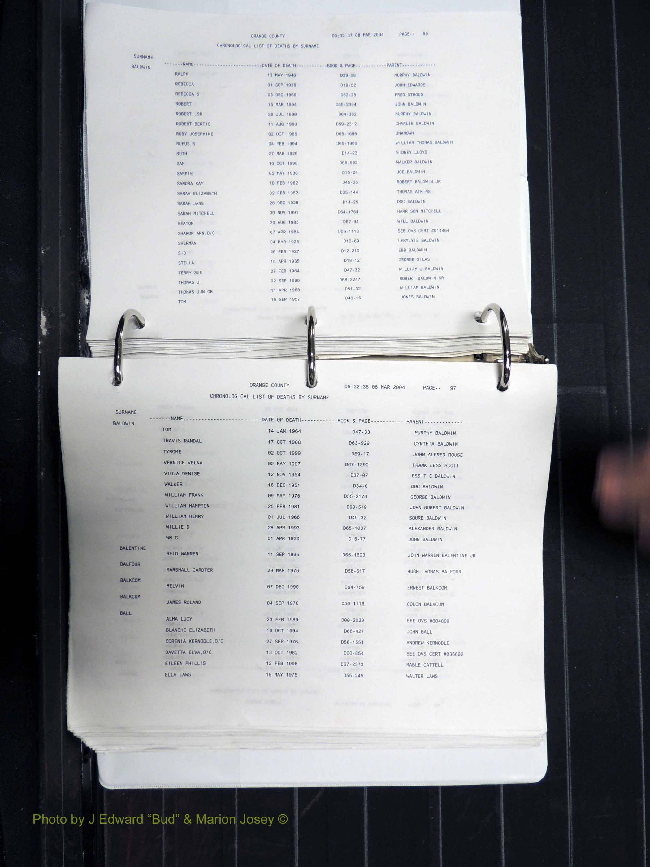Orange Co, NC, Death Index, A-G, 1913-1998 (150).JPG