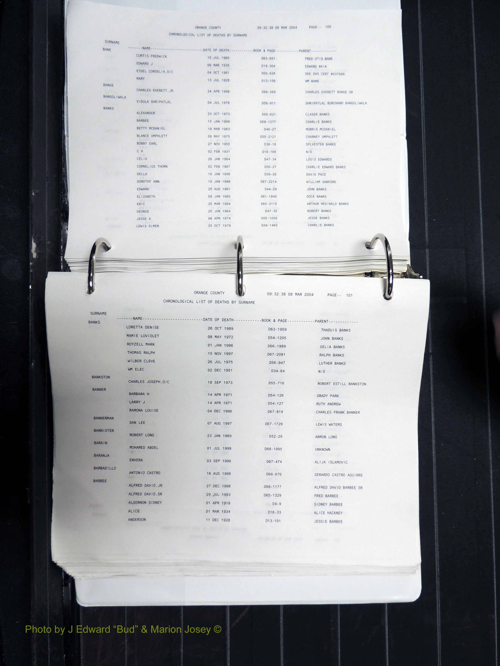 Orange Co, NC, Death Index, A-G, 1913-1998 (152).JPG