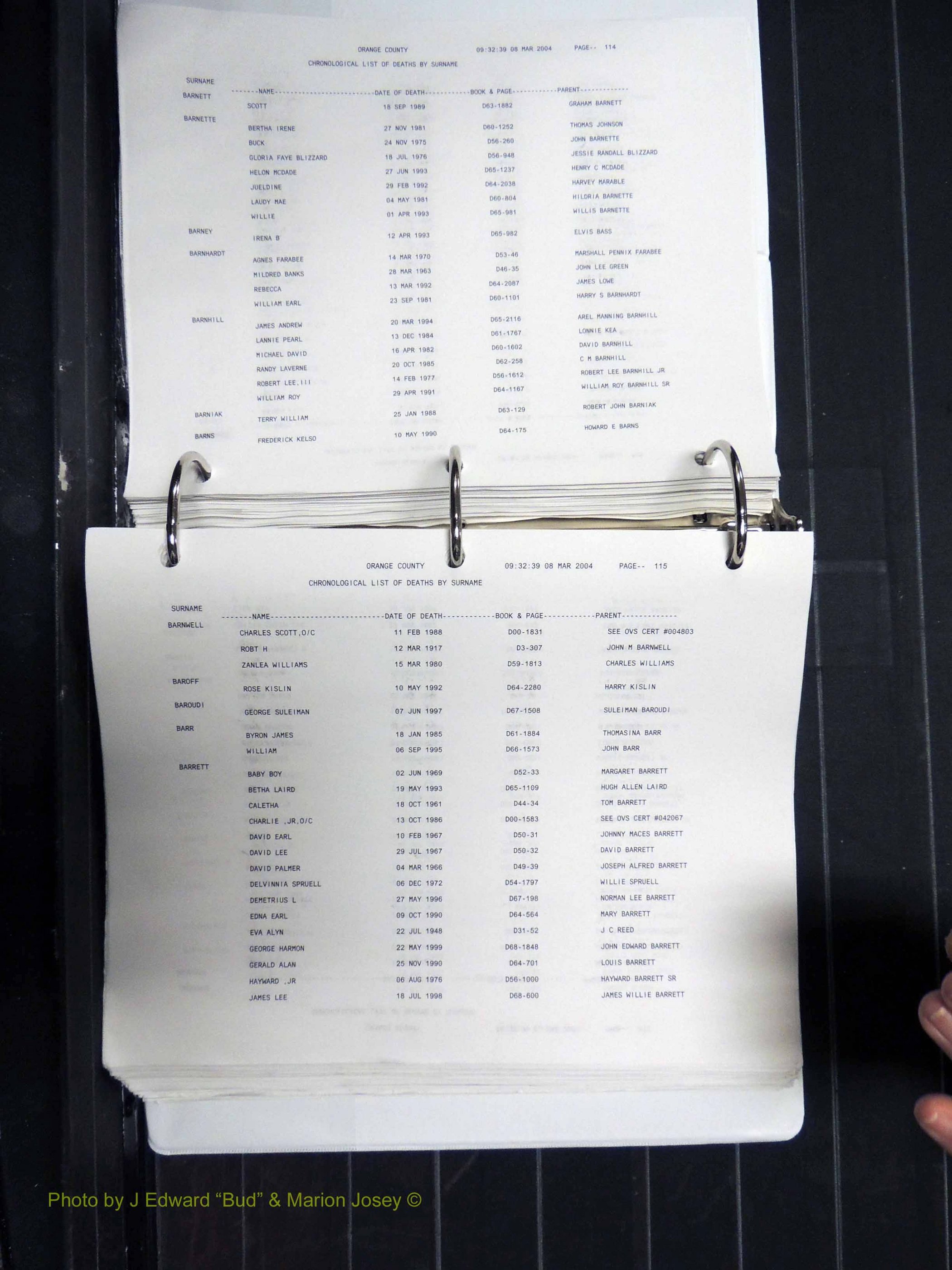Orange Co, NC, Death Index, A-G, 1913-1998 (159).JPG