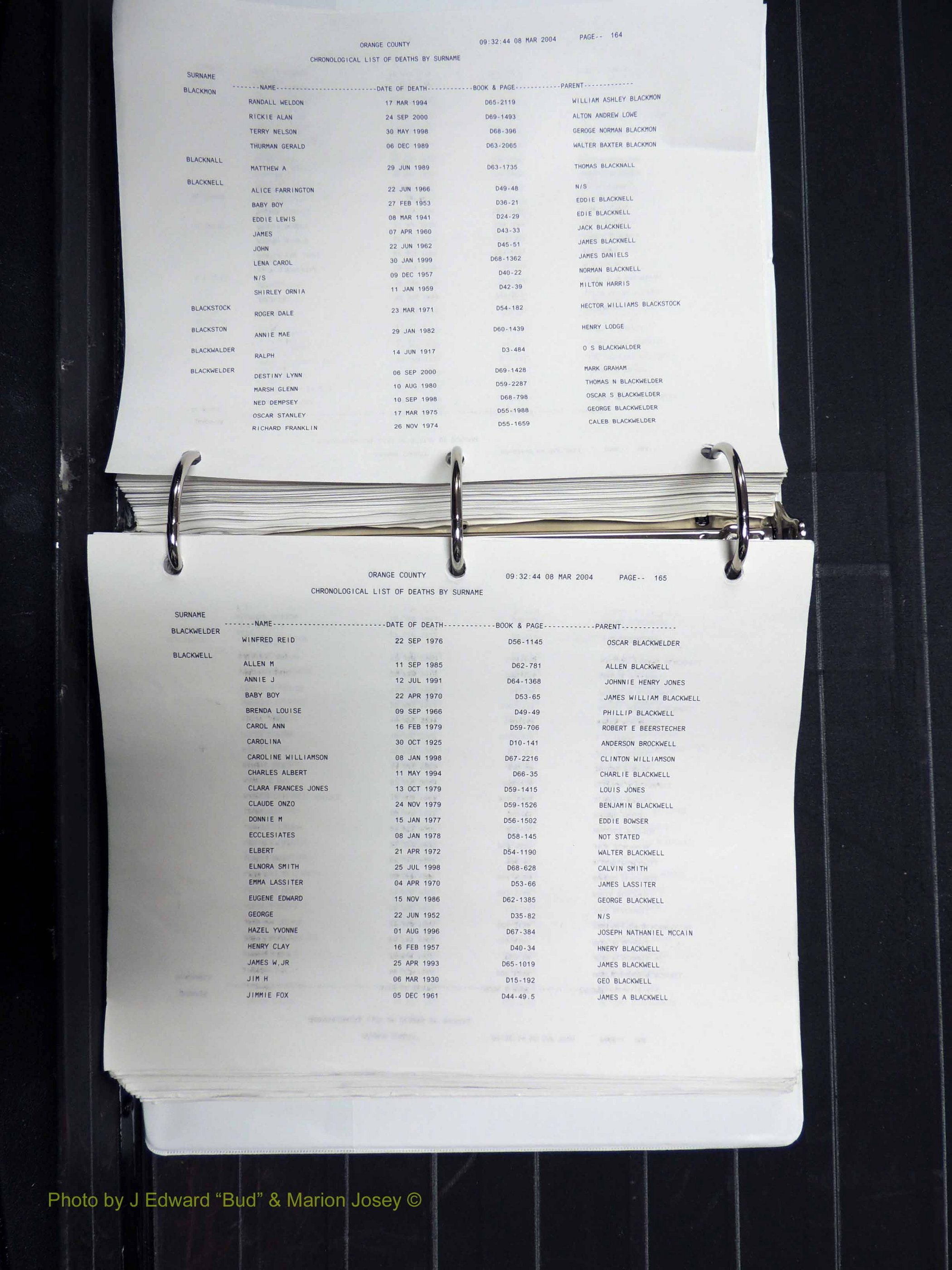 Orange Co, NC, Death Index, A-G, 1913-1998 (184).JPG
