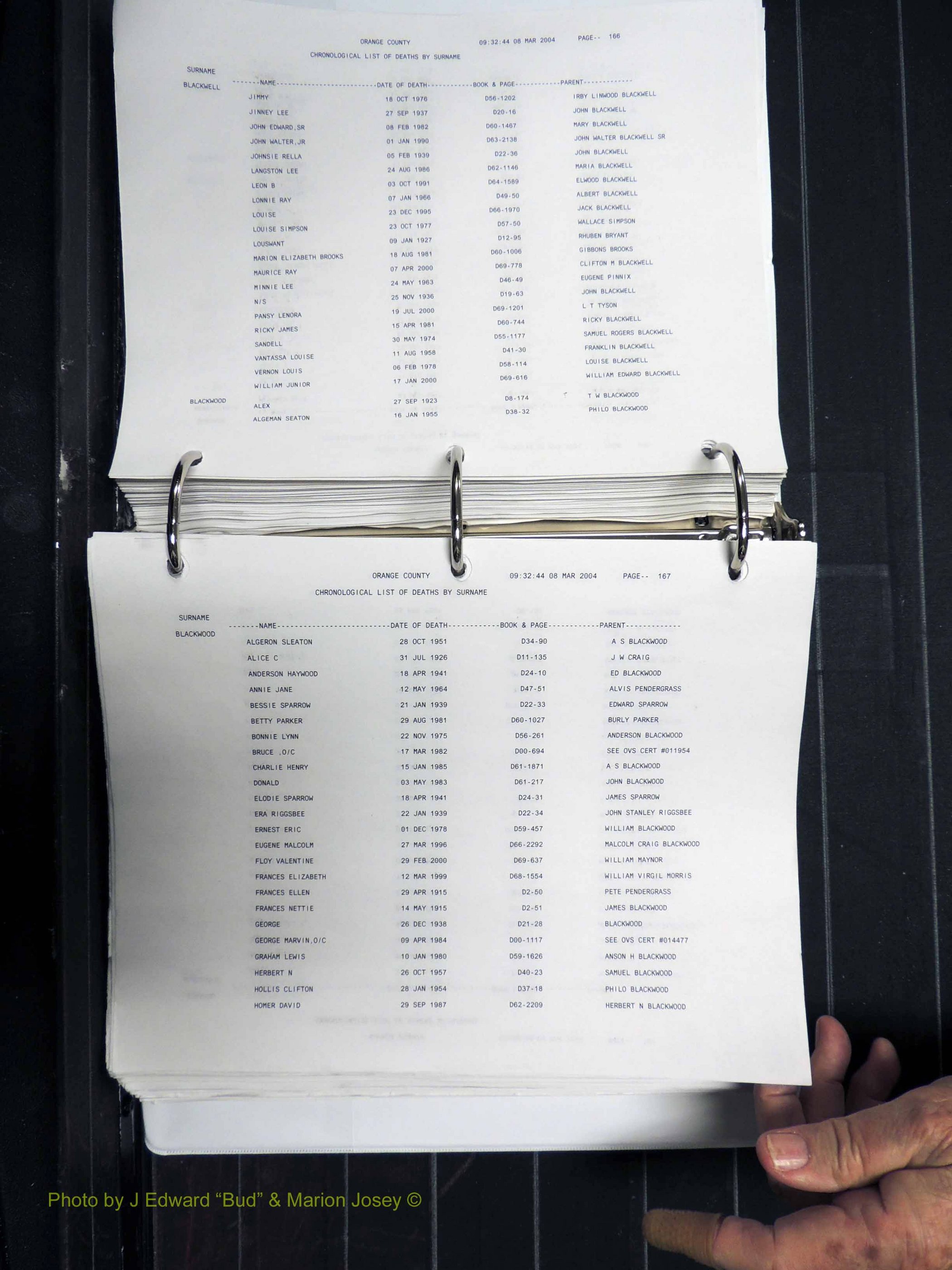 Orange Co, NC, Death Index, A-G, 1913-1998 (185).JPG