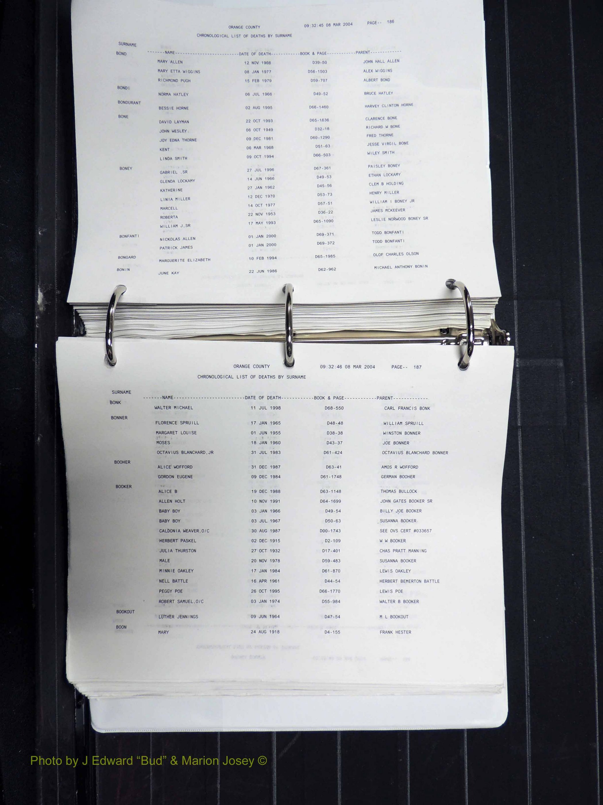 Orange Co, NC, Death Index, A-G, 1913-1998 (195).JPG