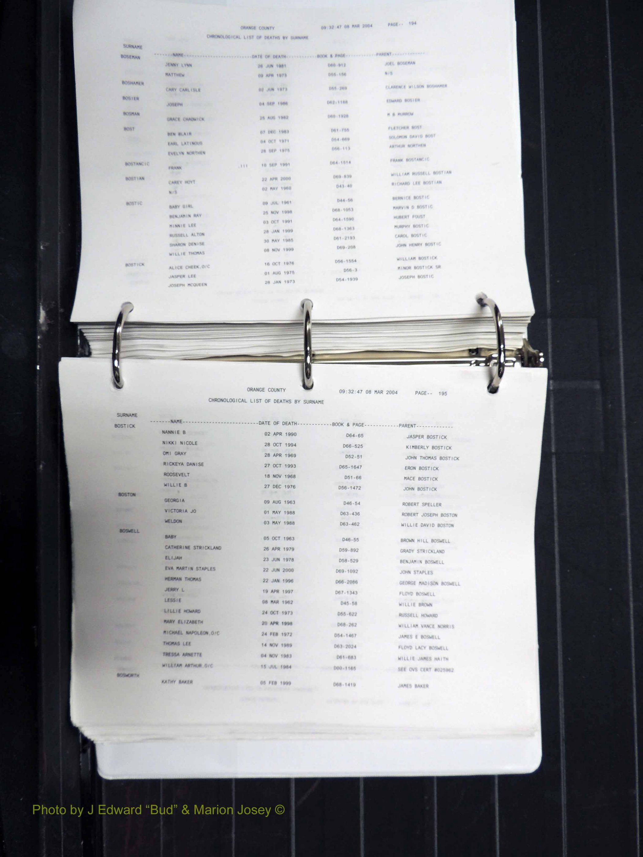 Orange Co, NC, Death Index, A-G, 1913-1998 (200).JPG
