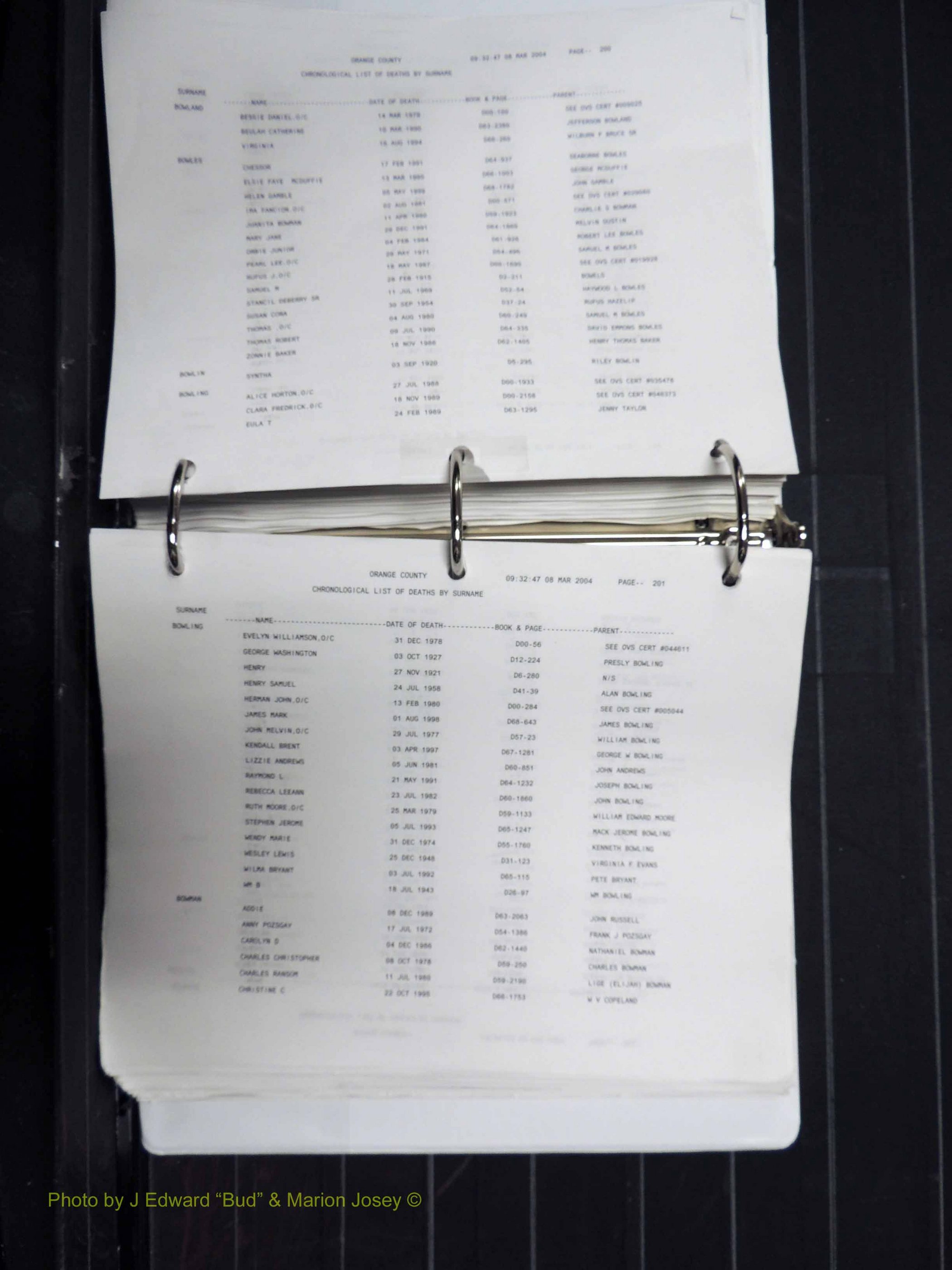 Orange Co, NC, Death Index, A-G, 1913-1998 (203).JPG