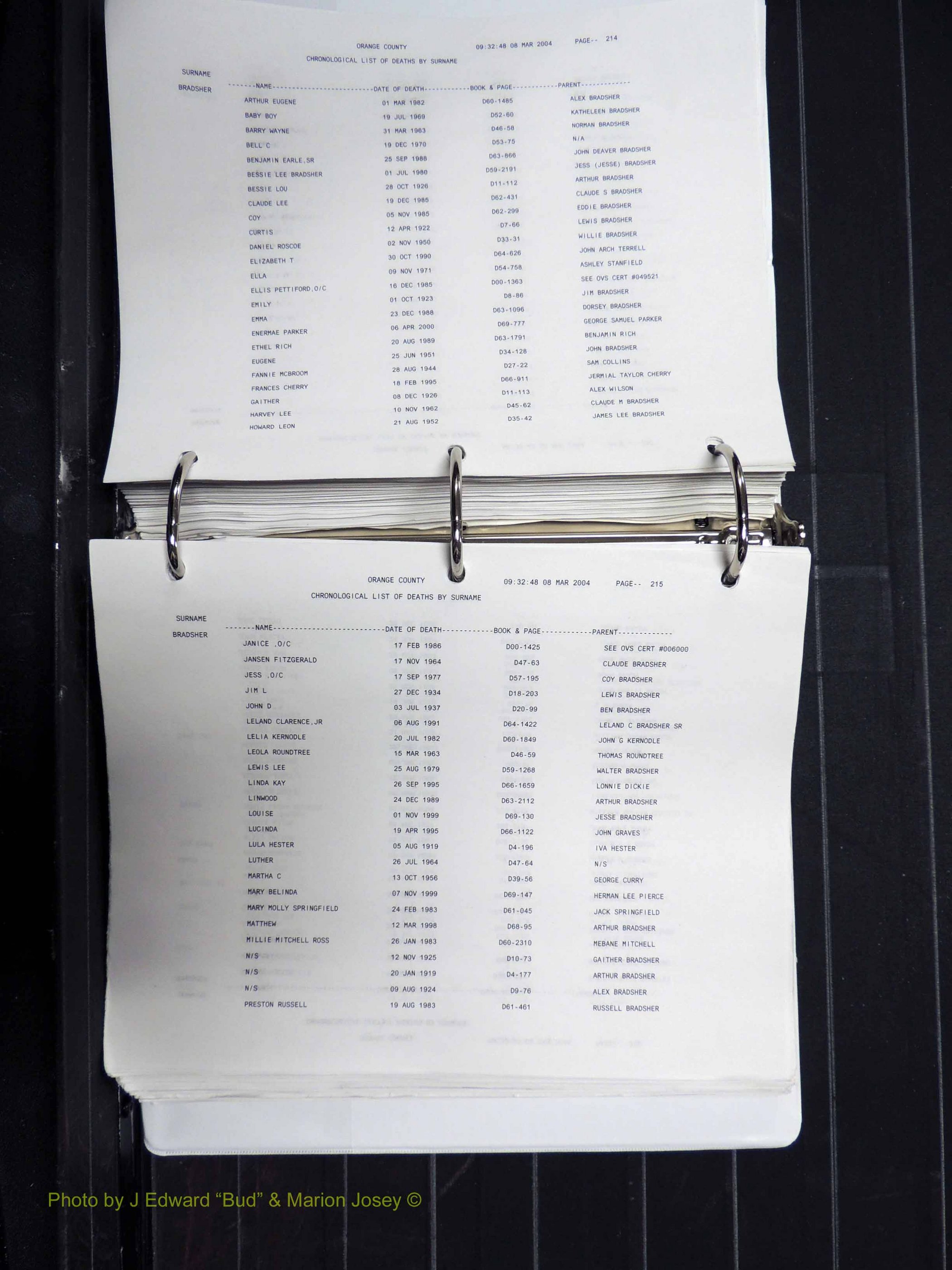 Orange Co, NC, Death Index, A-G, 1913-1998 (210).JPG