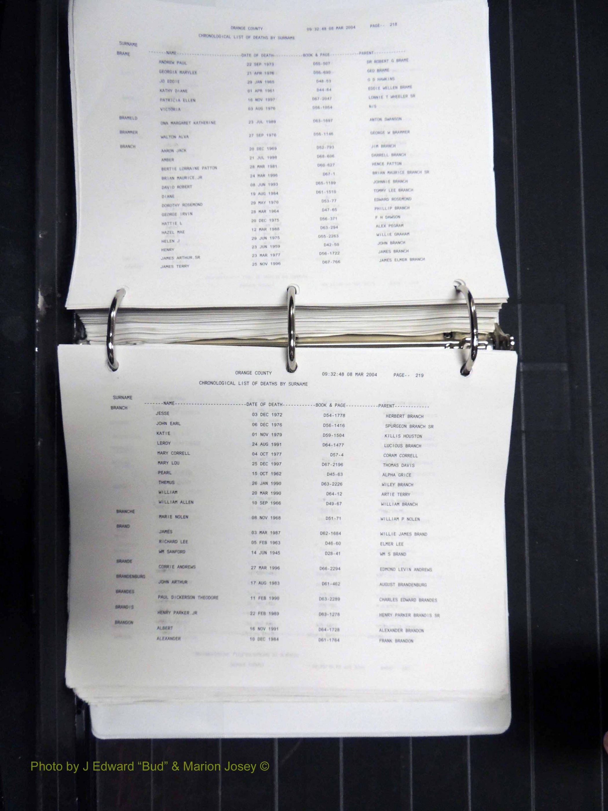 Orange Co, NC, Death Index, A-G, 1913-1998 (212).JPG