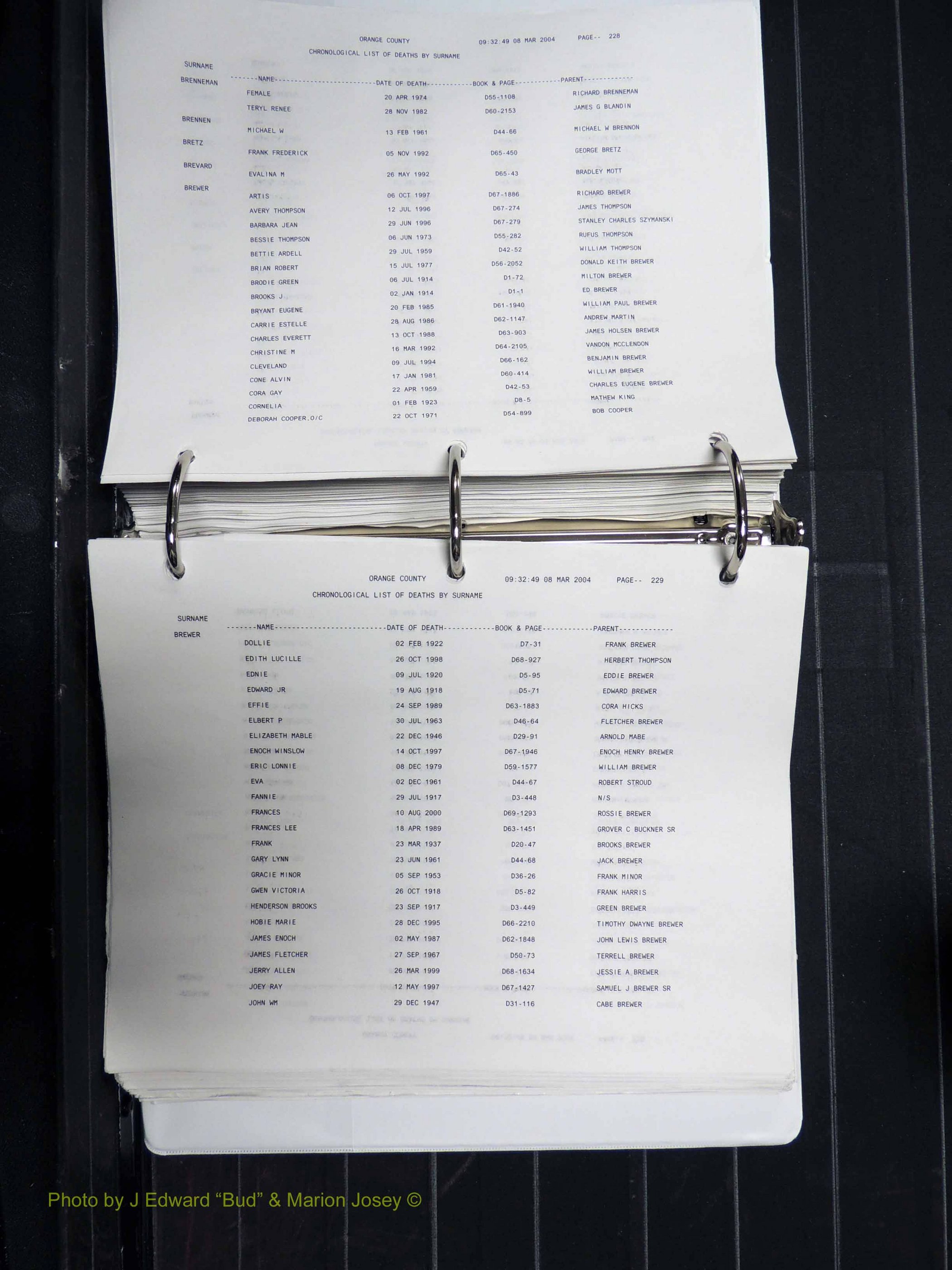 Orange Co, NC, Death Index, A-G, 1913-1998 (217).JPG
