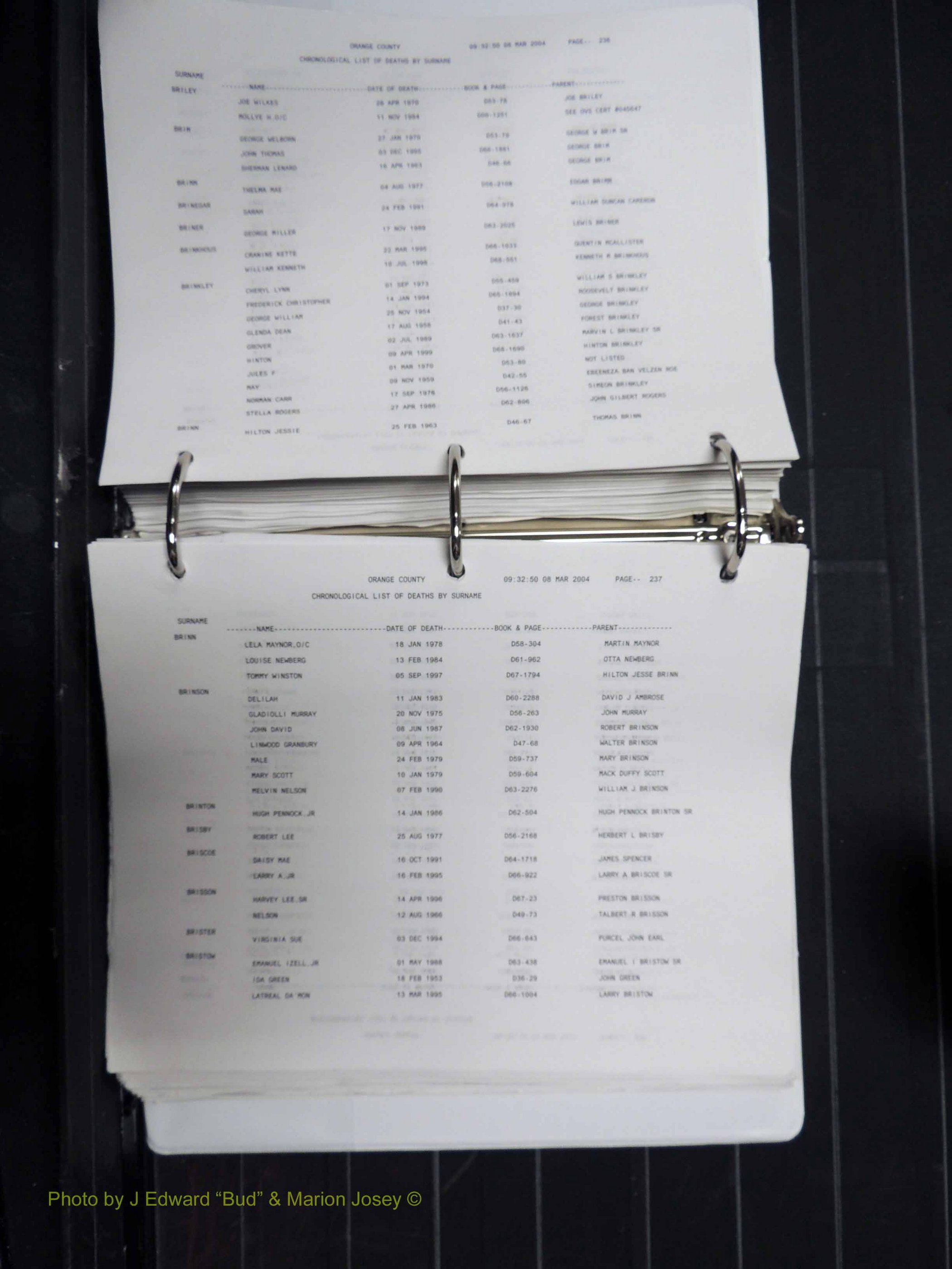 Orange Co, NC, Death Index, A-G, 1913-1998 (221).JPG